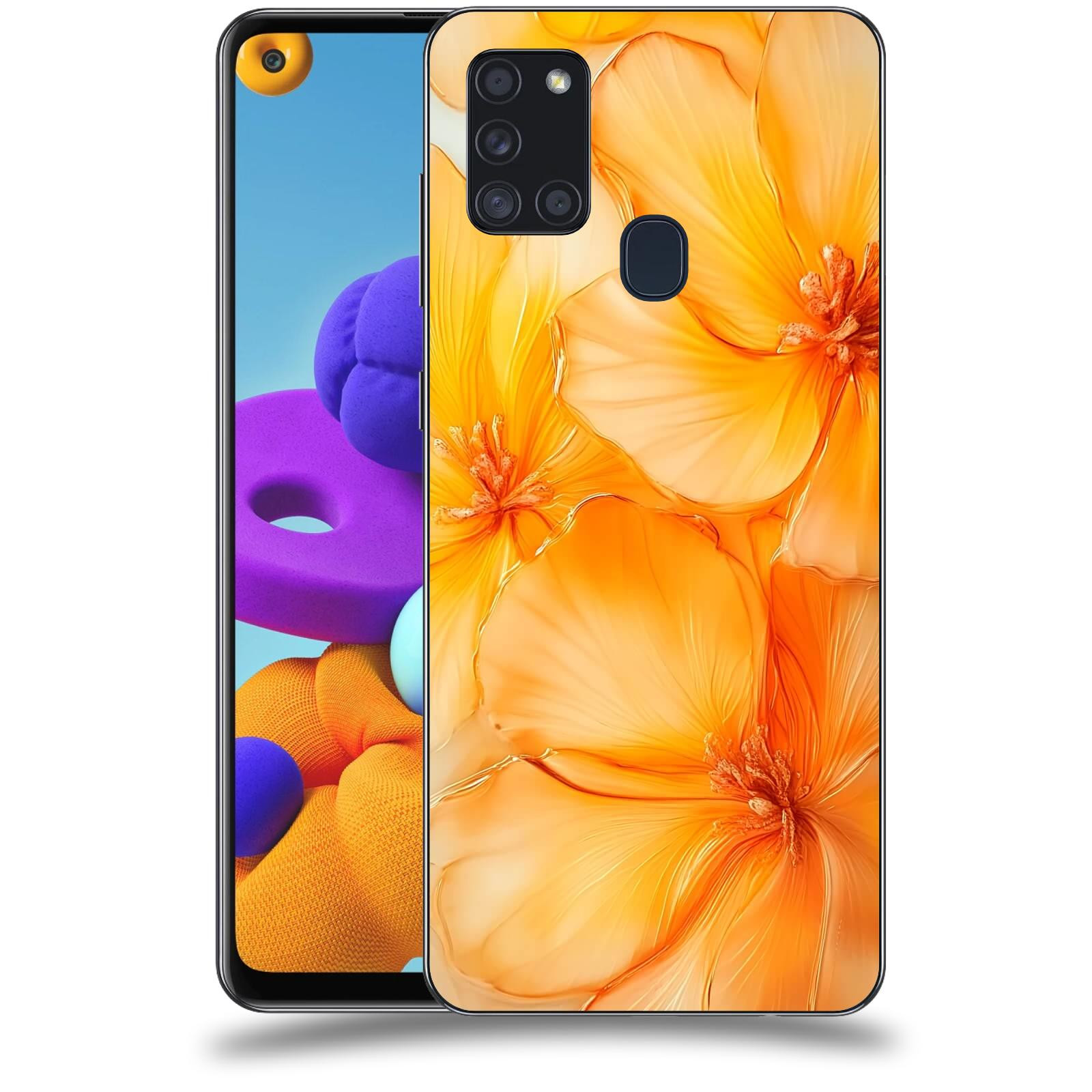ACOVER Kryt na mobil Samsung Galaxy A21s - Jantarová něžnost