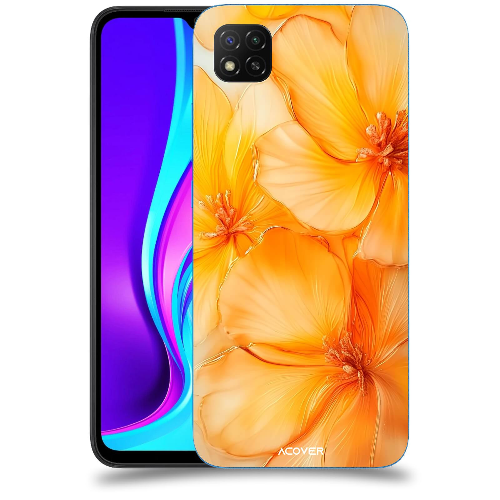 ACOVER Kryt na mobil Xiaomi Redmi 9C - Jantarová něžnost