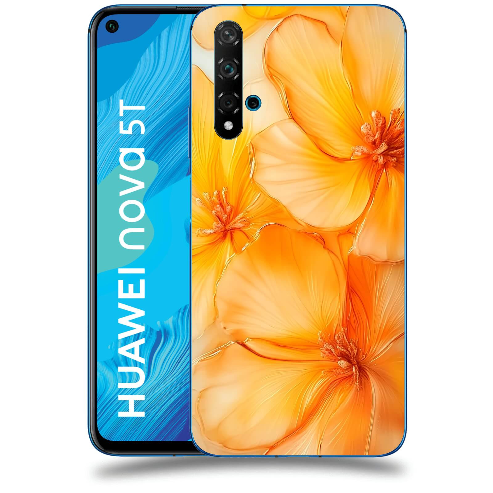 ACOVER Kryt na mobil Huawei Nova 5T - Jantarová něžnost