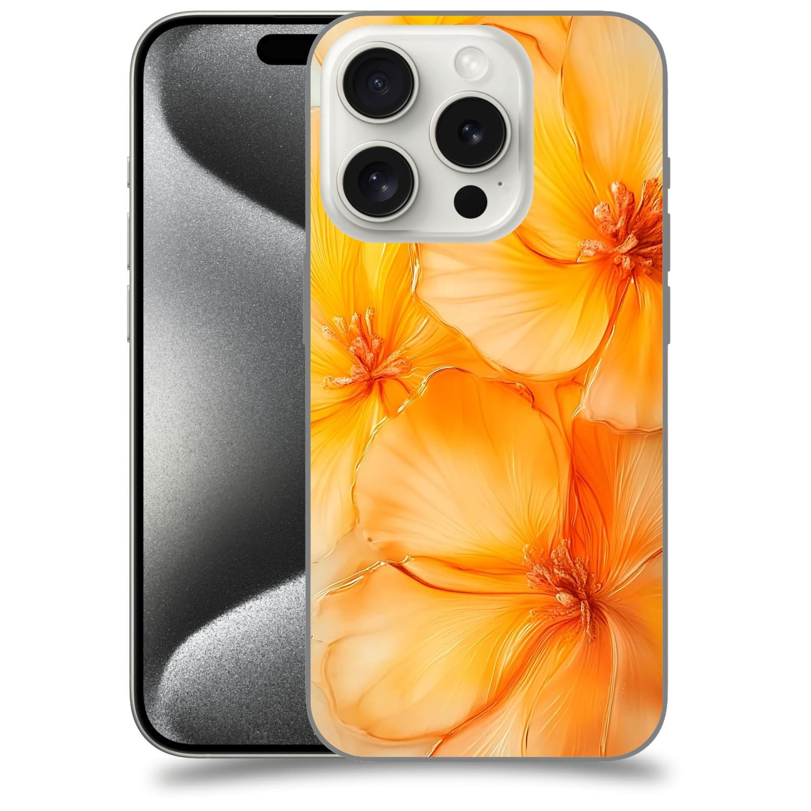 ACOVER Kryt na mobil Apple iPhone 15 pro - Jantarová něžnost