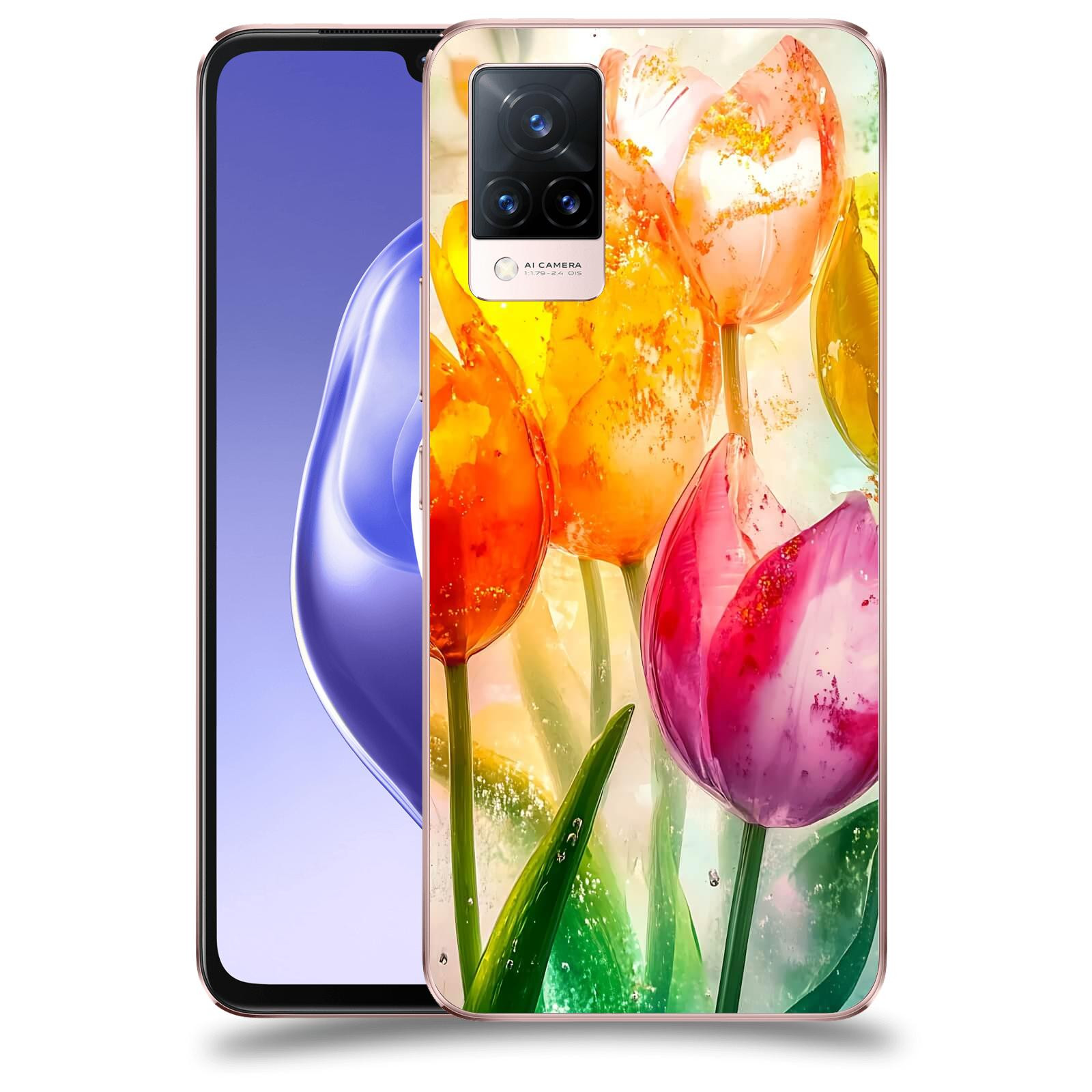ACOVER Kryt na mobil Vivo V21 5G - Jarní vášeň