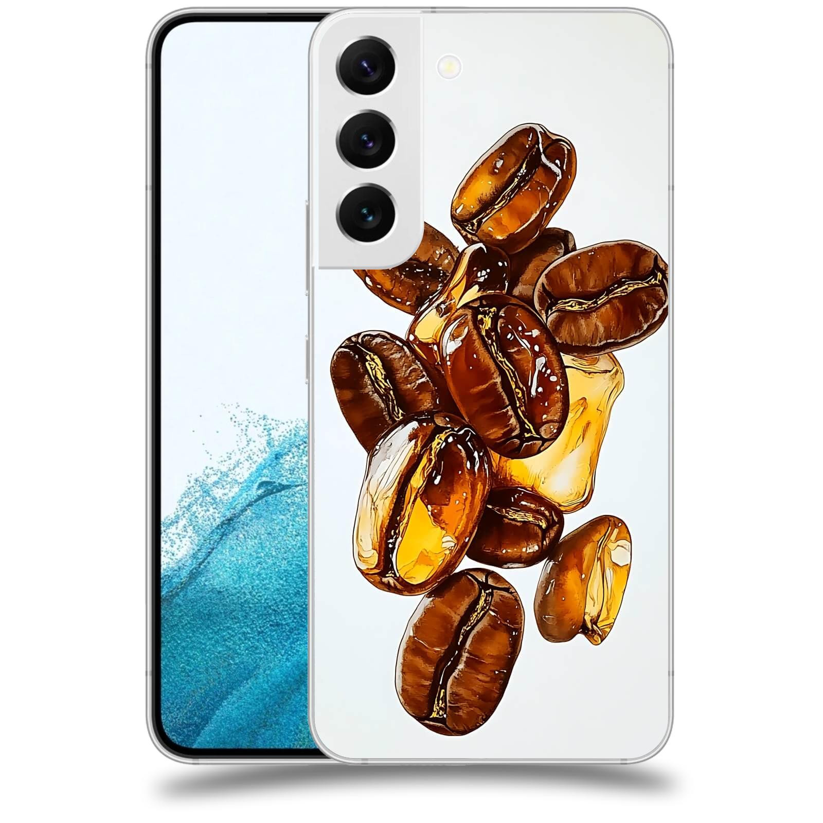 ACOVER Kryt na mobil Samsung Galaxy S22 5G - Karamelová energie
