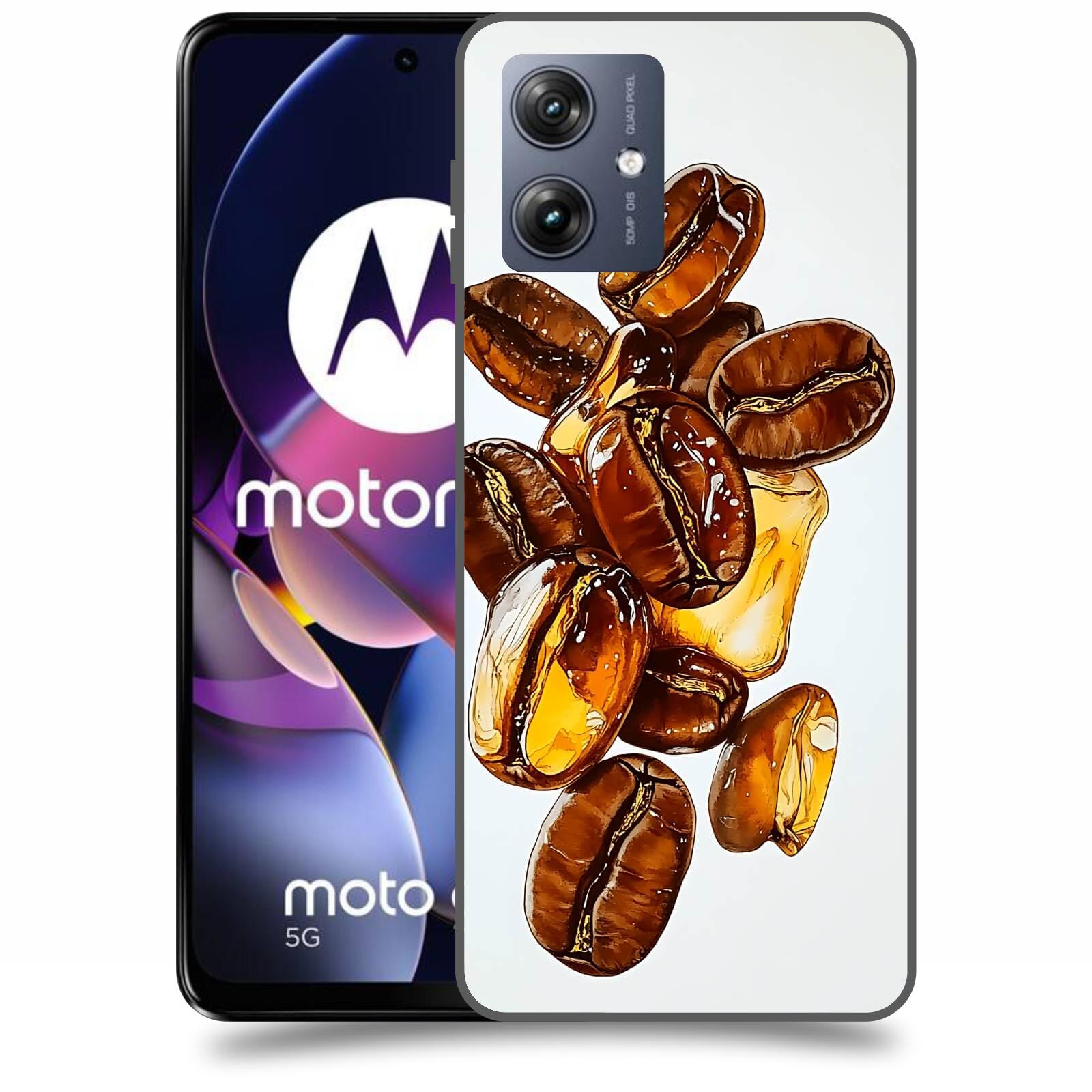 ACOVER Kryt na mobil Motorola Moto G54 5G - Karamelová energie