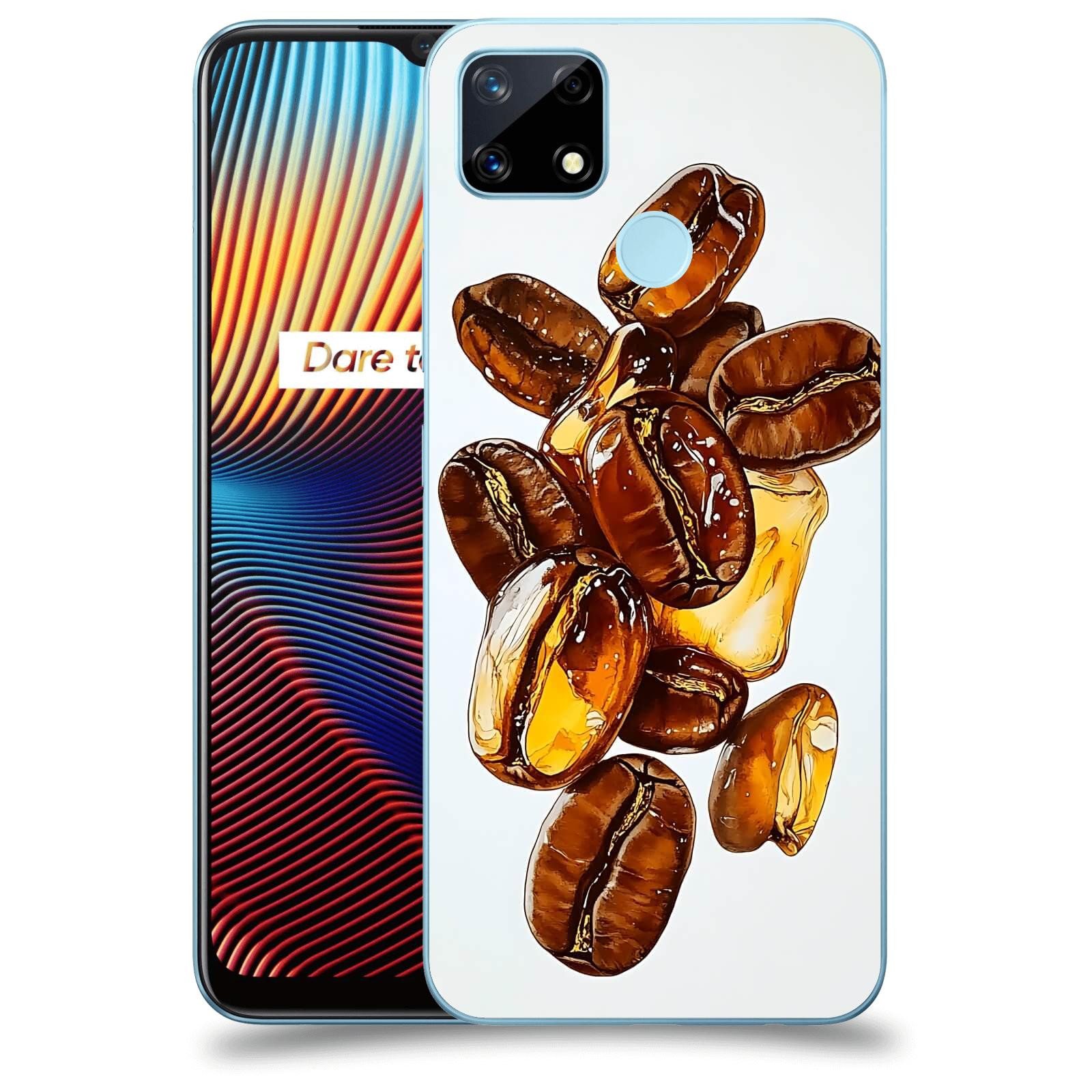 ACOVER Kryt na mobil Realme 7i - Karamelová energie