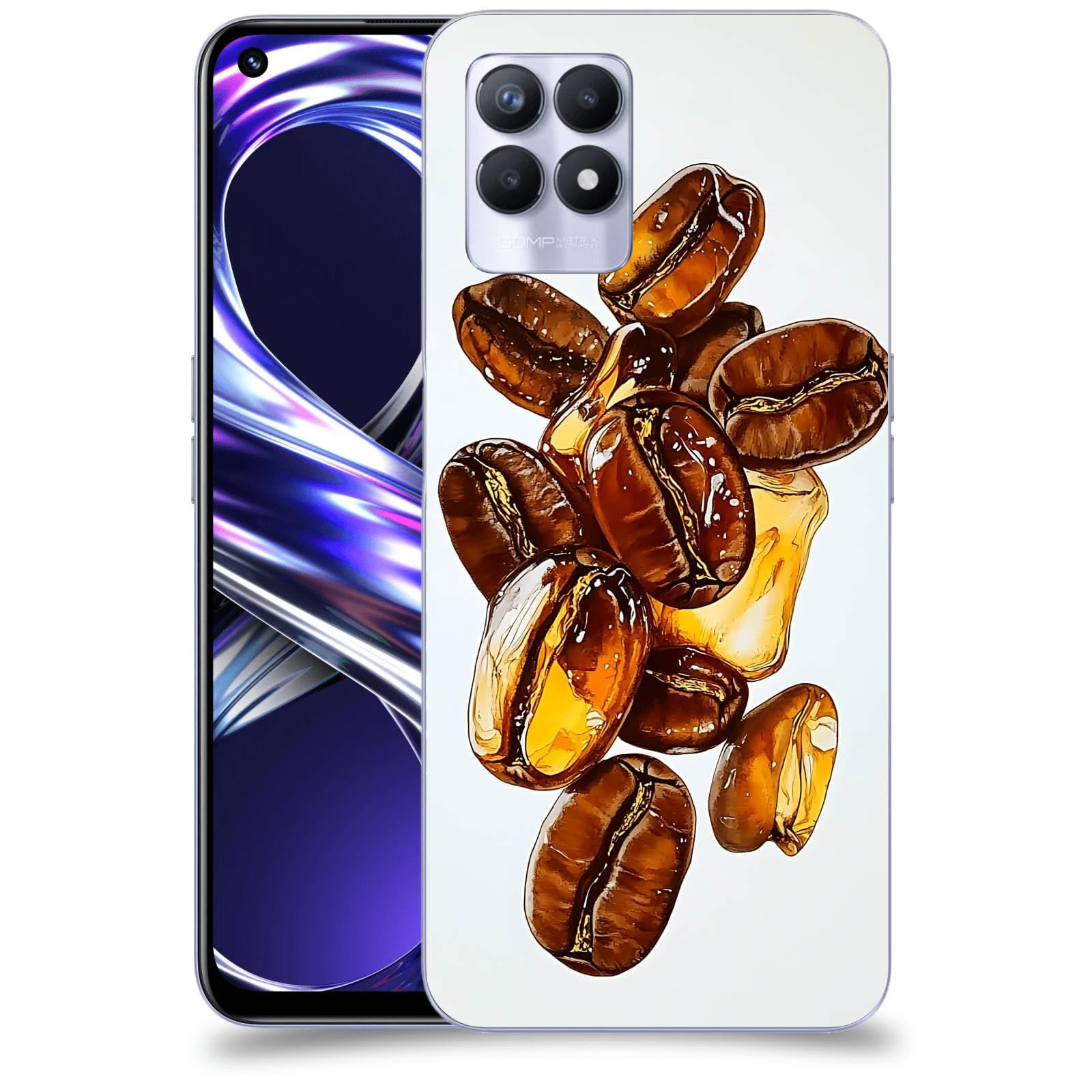 ACOVER Kryt na mobil Realme 8i - Karamelová energie