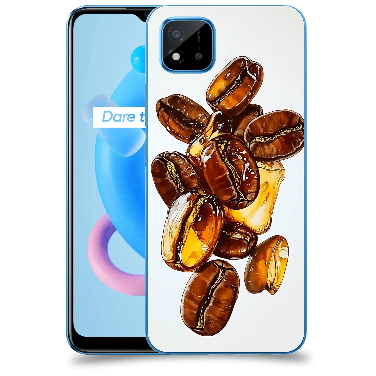 ACOVER Kryt na mobil Realme C11 (2021) - Karamelová energie