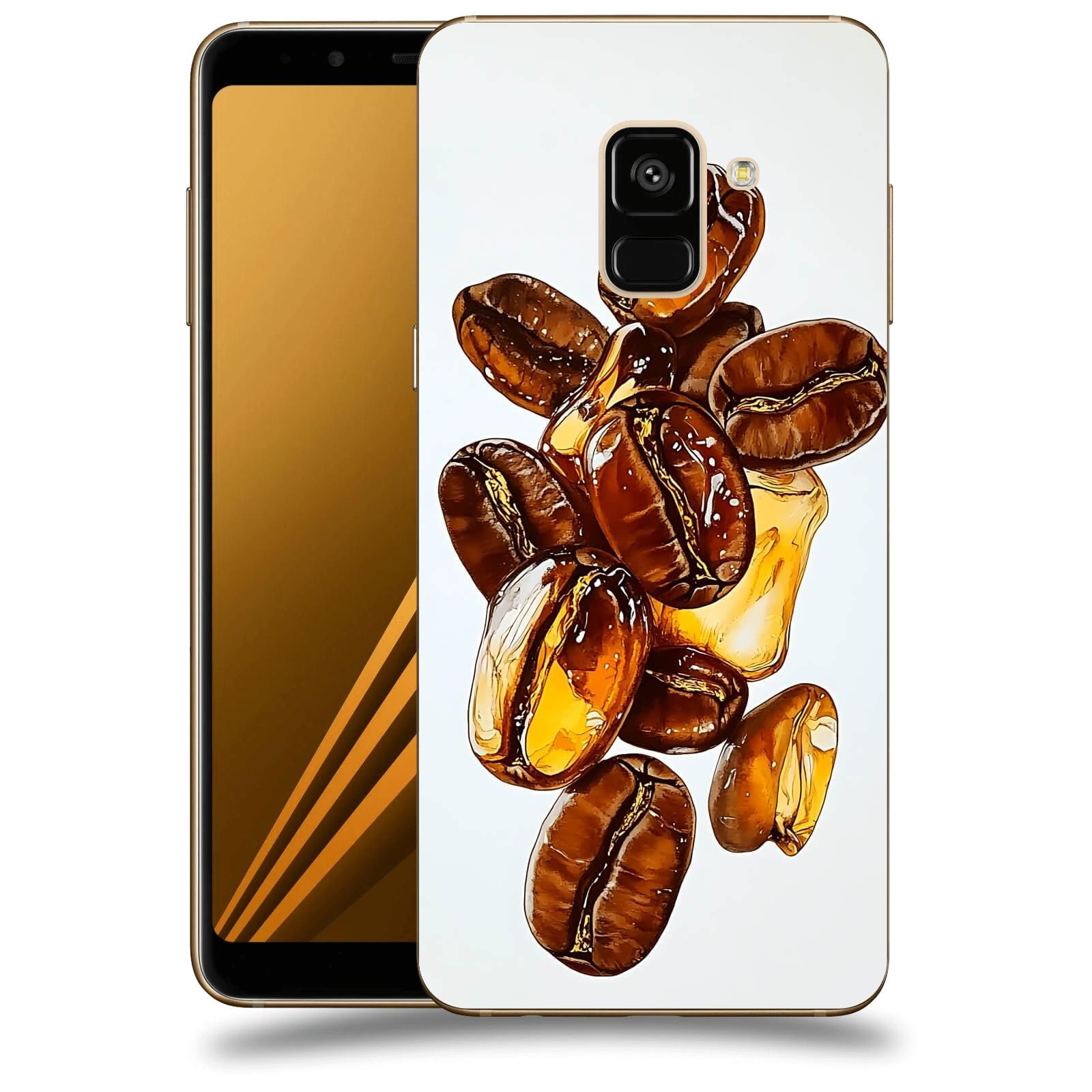 ACOVER Kryt na mobil Samsung Galaxy A8 2018 A530F - Karamelová energie