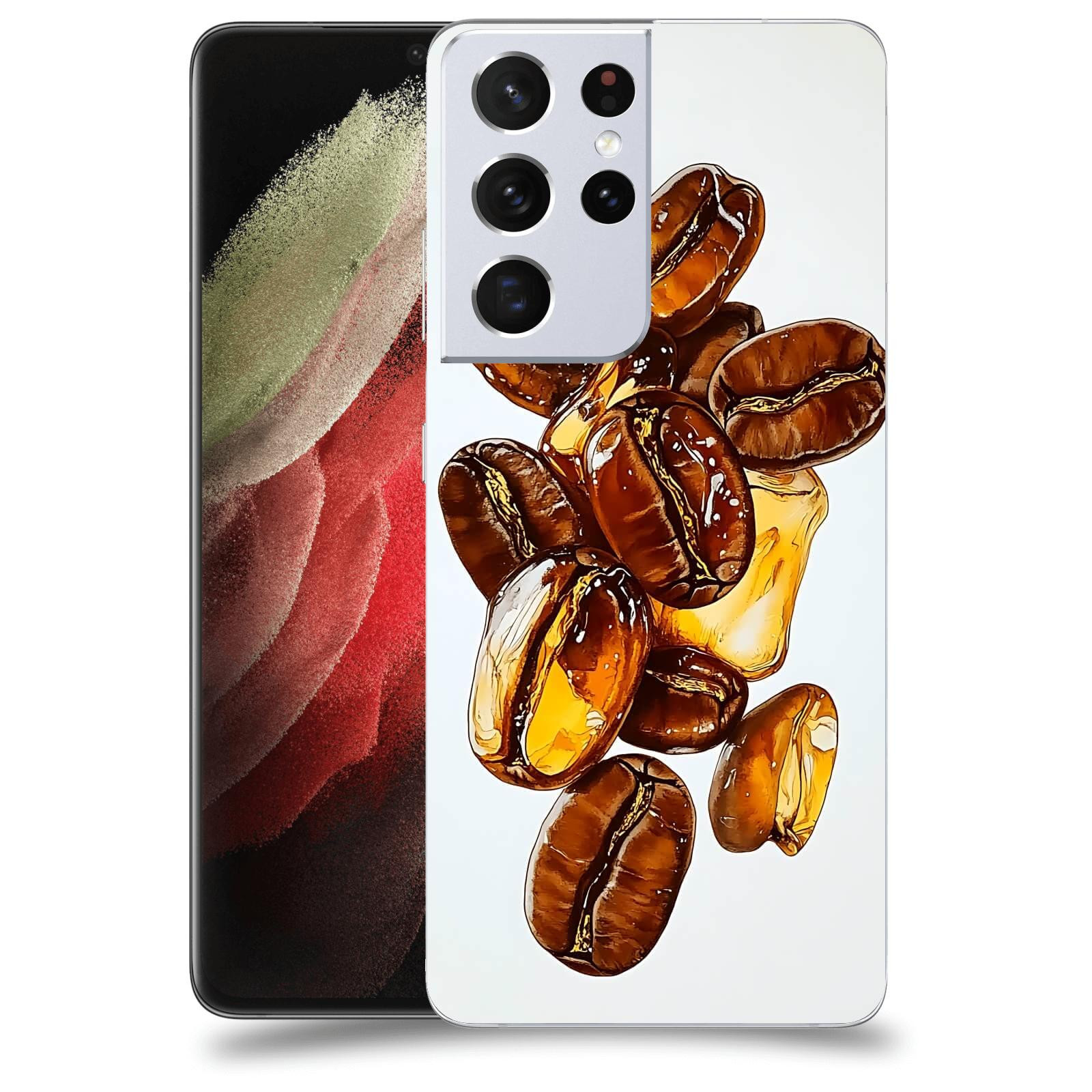ACOVER Kryt na mobil Samsung Galaxy S21 Ultra 5G G998B - Karamelová energie