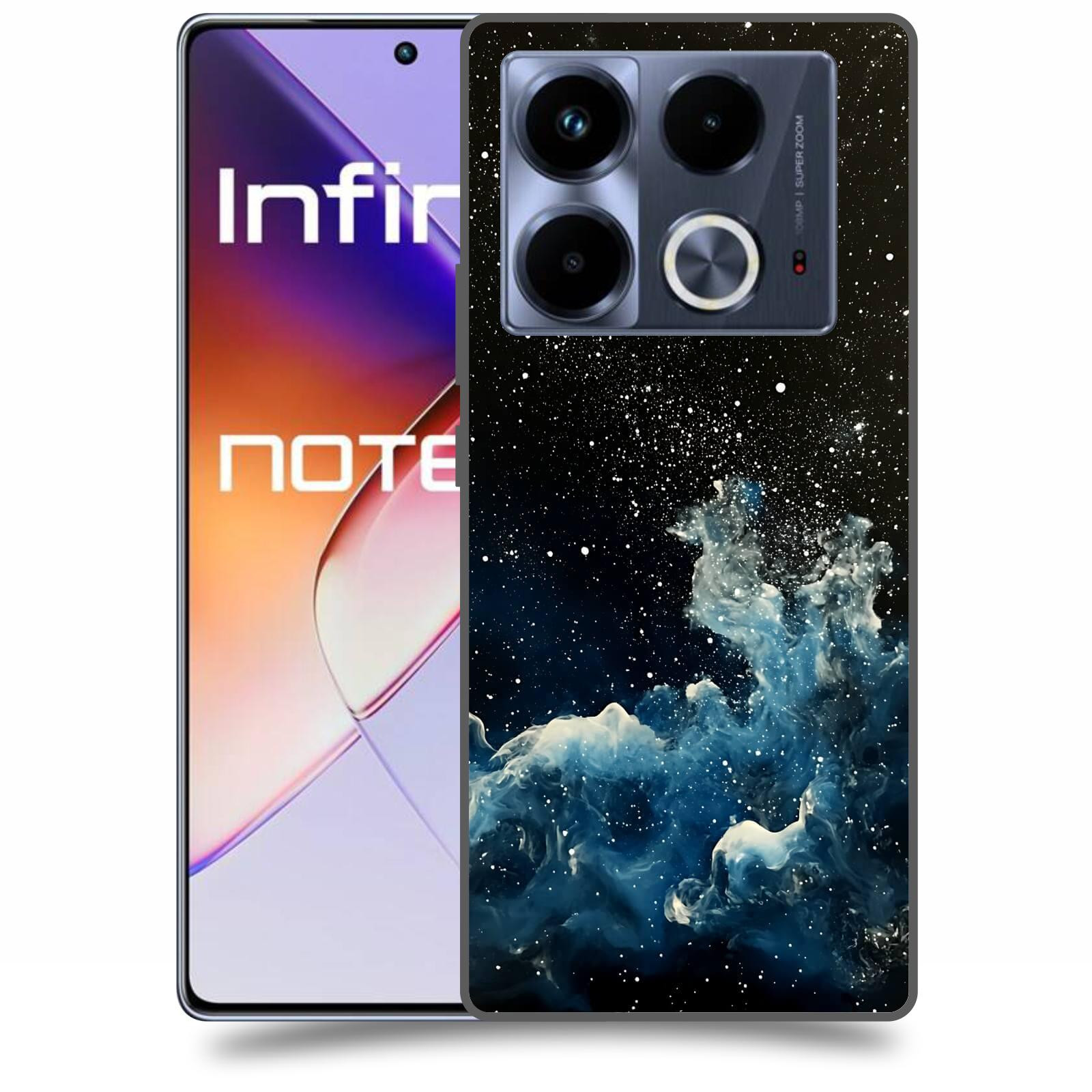 ACOVER Kryt na mobil Infinix Note 40 - Kosmická mlhovina