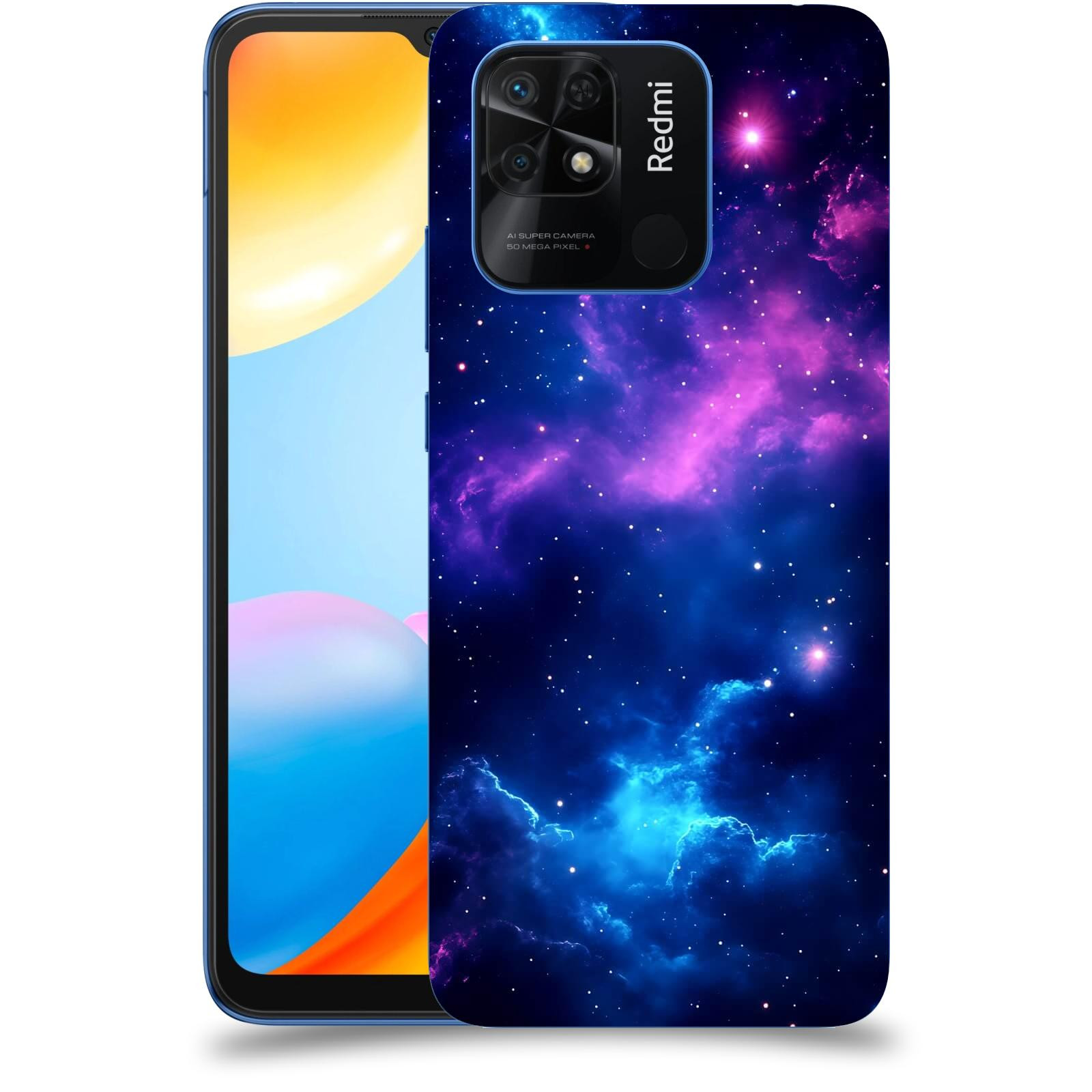 ACOVER Kryt na mobil Xiaomi Redmi 10C - Kosmická symfonie