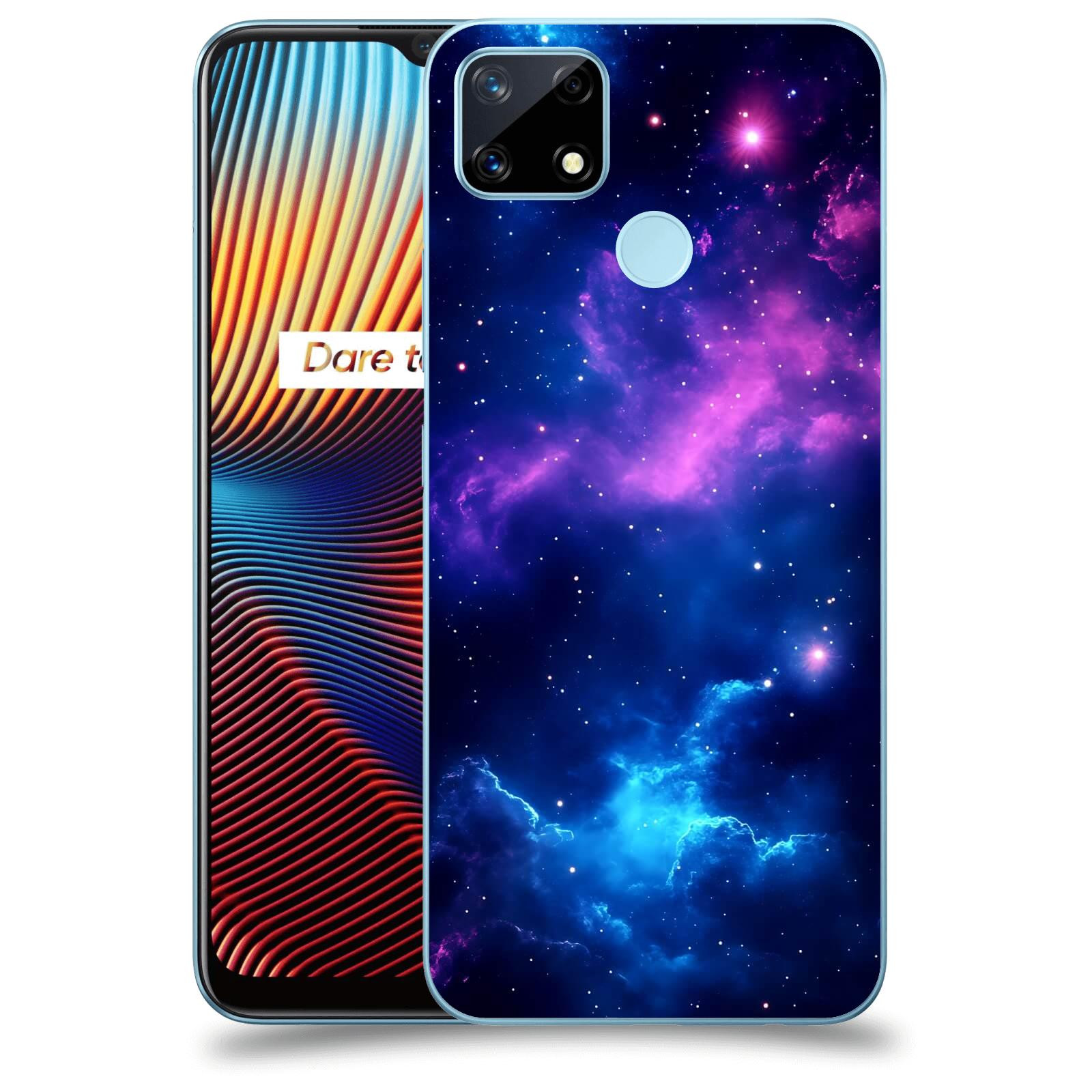 ACOVER Kryt na mobil Realme 7i - Kosmická symfonie