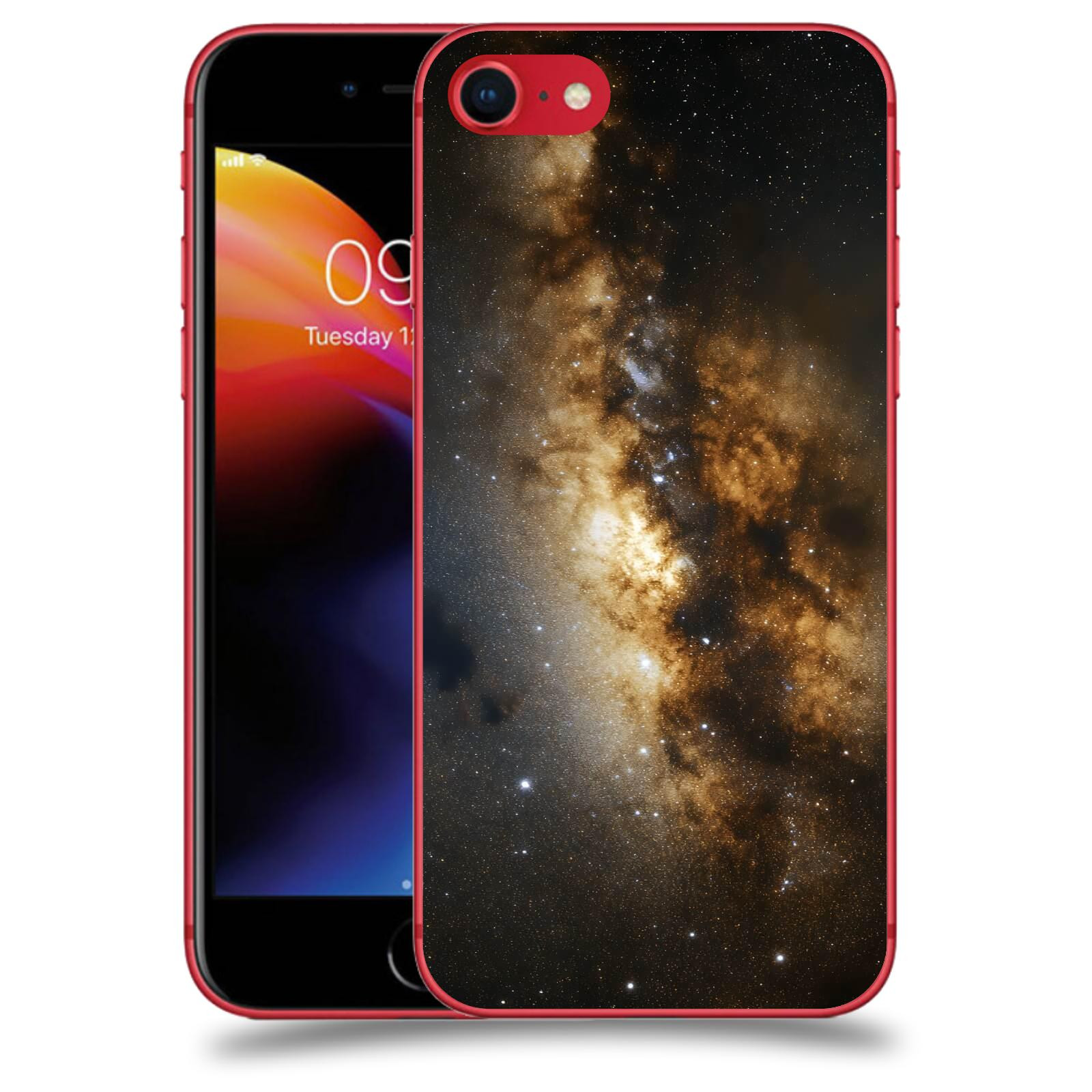 ACOVER Kryt na mobil Apple iPhone 8 - Kosmický oheň