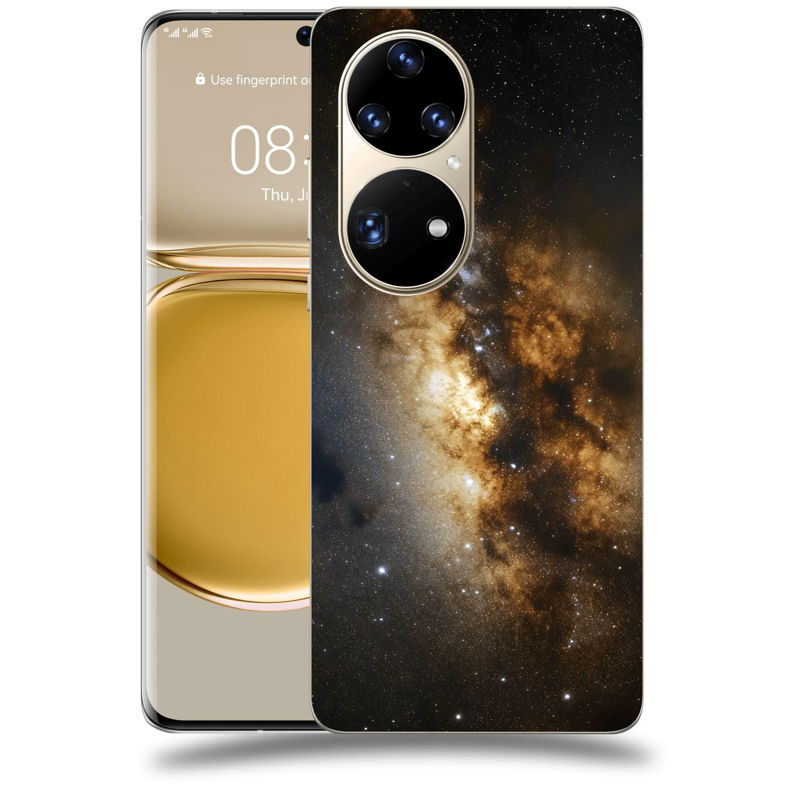 ACOVER Kryt na mobil Huawei P50 - Kosmický oheň