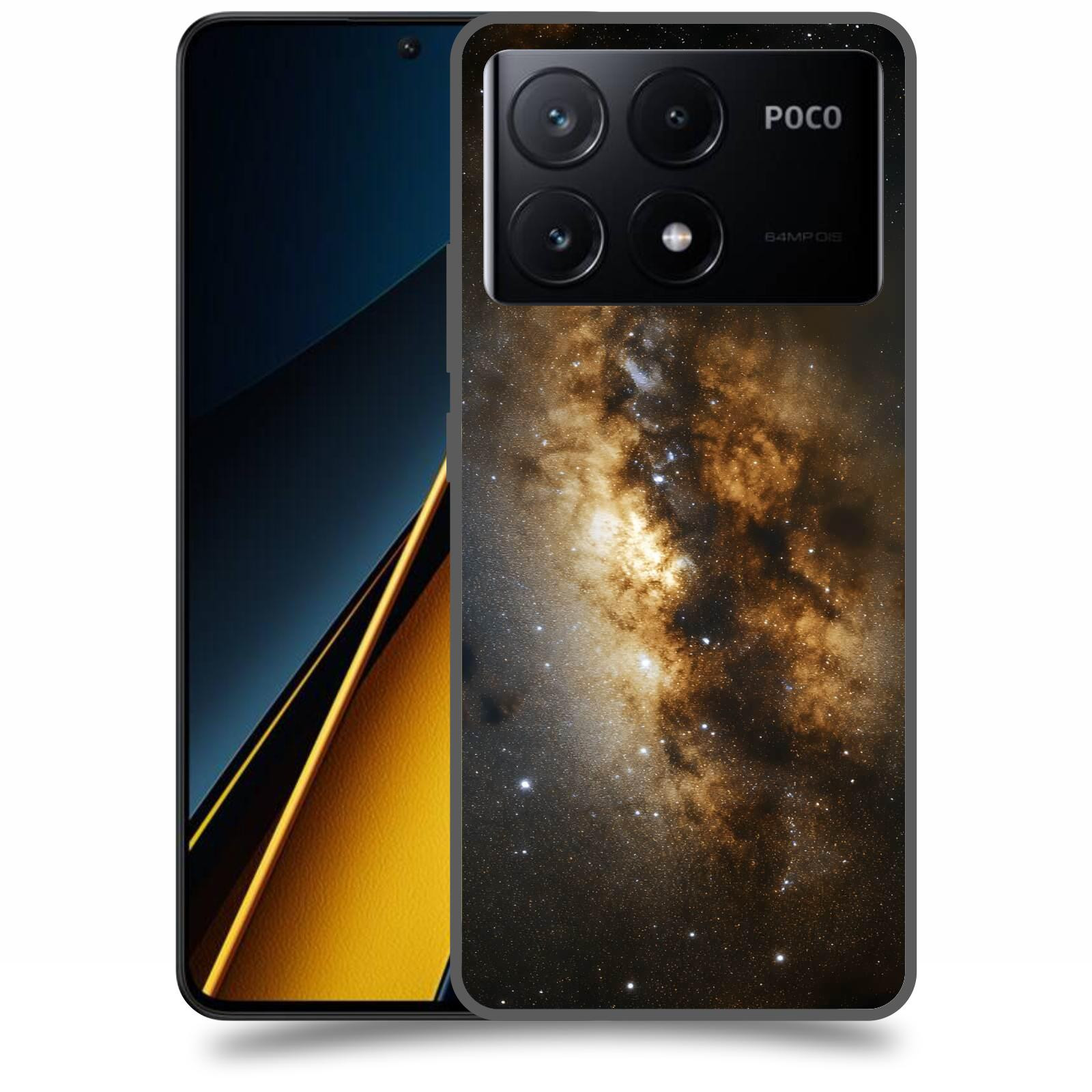 ACOVER Kryt na mobil Poco X6 Pro 5G - Kosmický oheň
