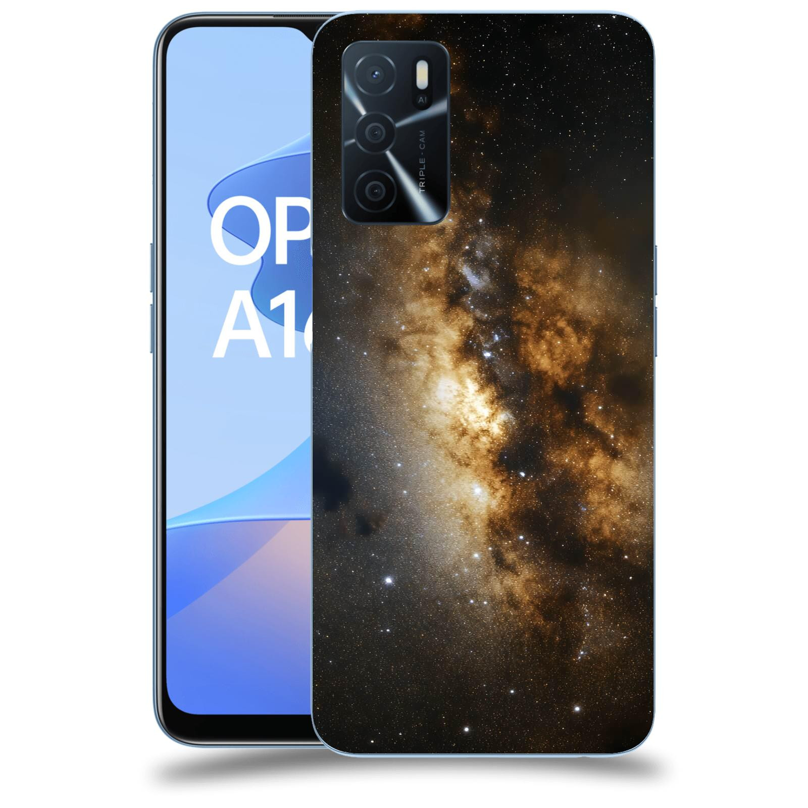 ACOVER Kryt na mobil OPPO A16s - Kosmický oheň