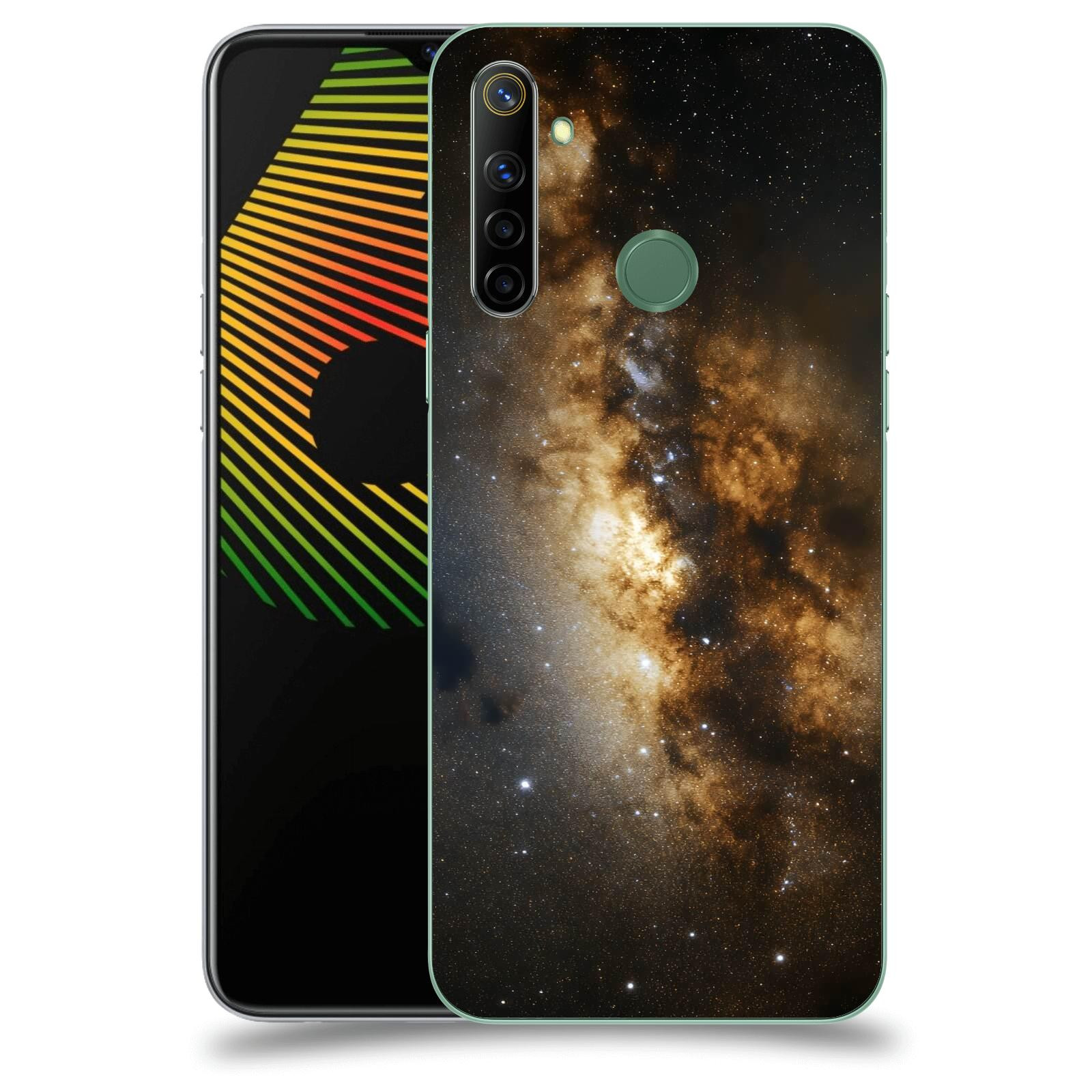 ACOVER Kryt na mobil Realme 6i - Kosmický oheň