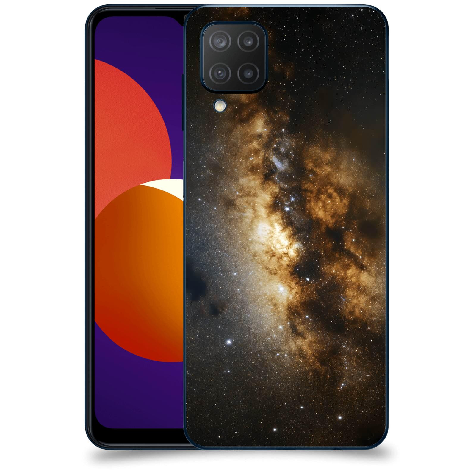 ACOVER Kryt na mobil Samsung Galaxy M12 M127F - Kosmický oheň
