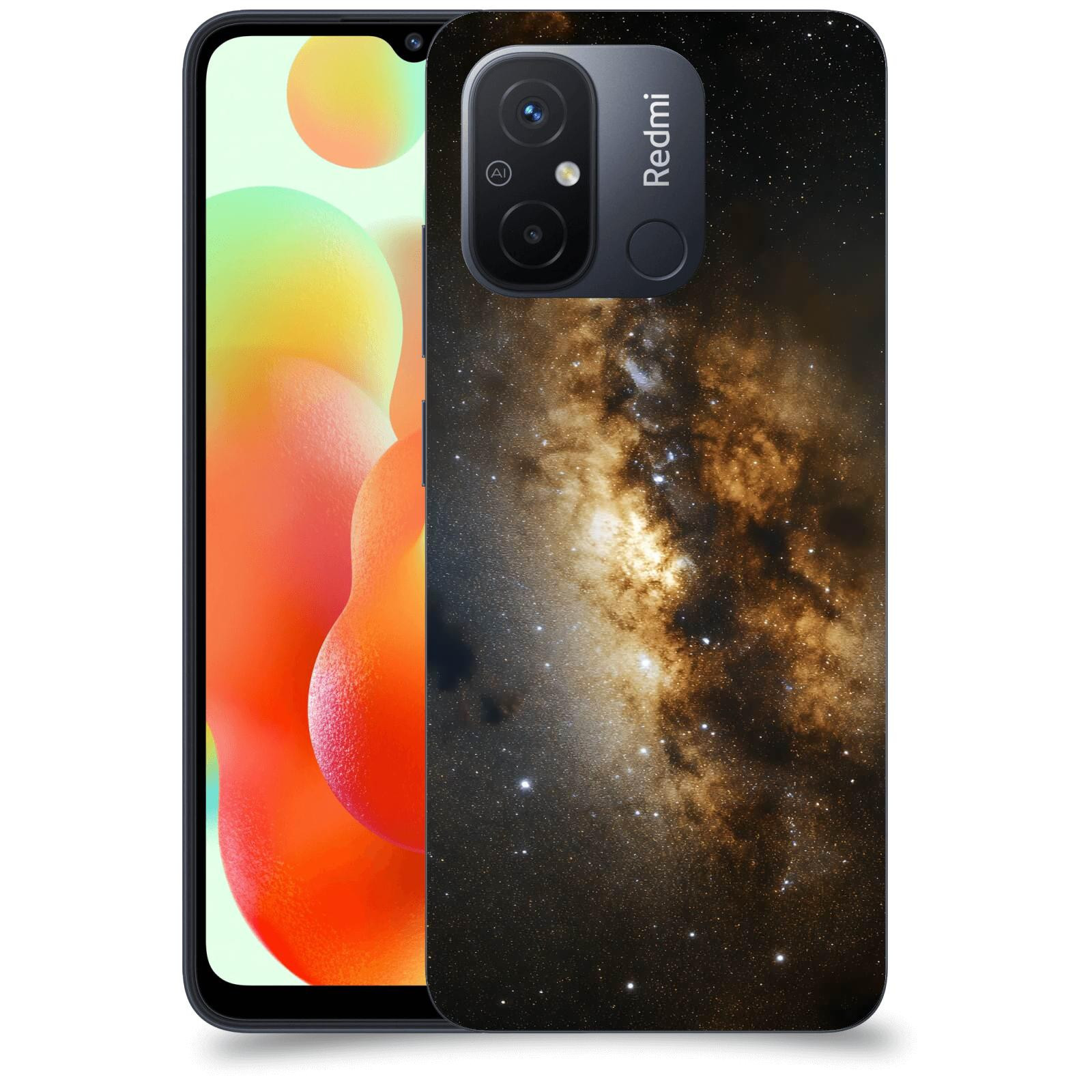 ACOVER Kryt na mobil Xiaomi Redmi 12C - Kosmický oheň