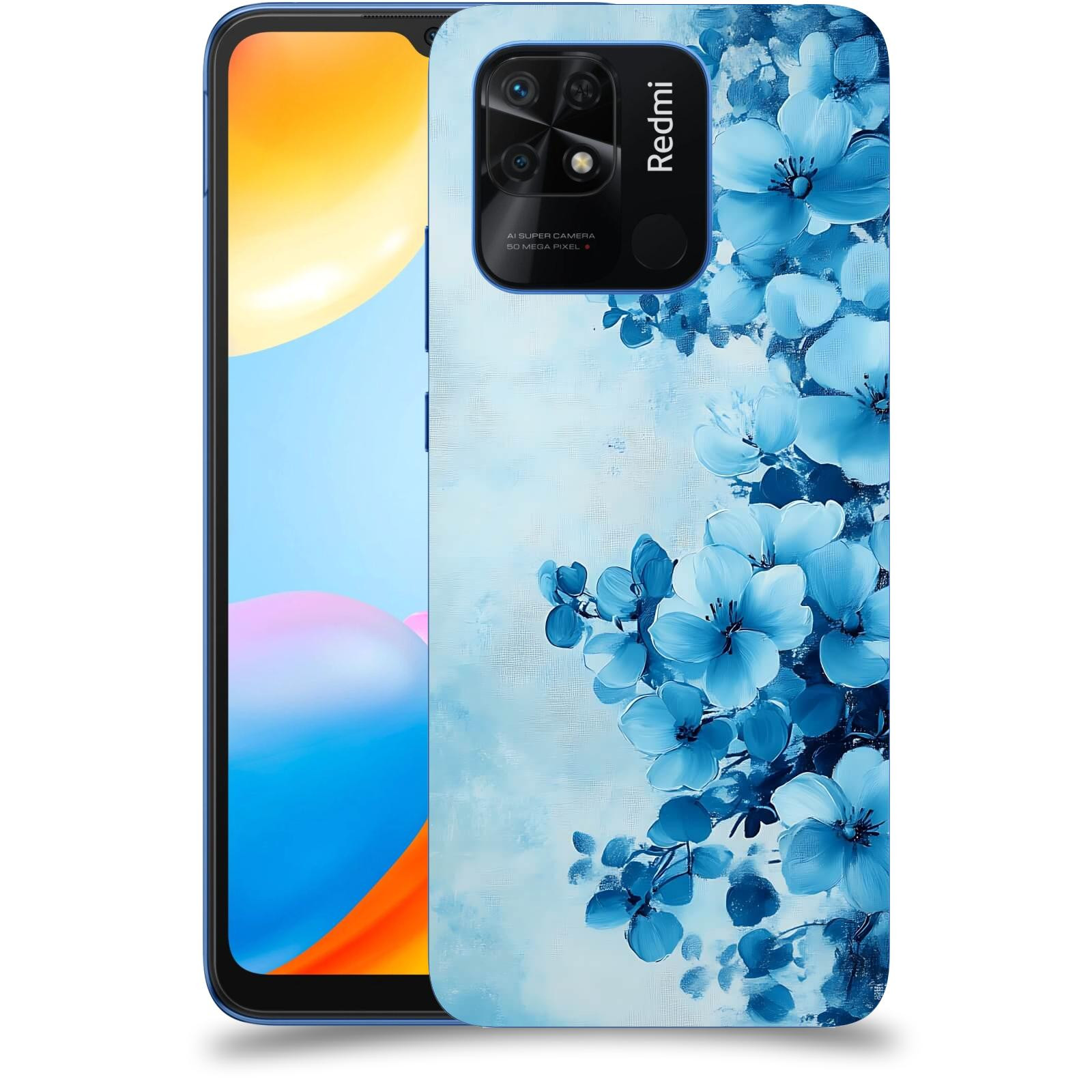 ACOVER Kryt na mobil Xiaomi Redmi 10C - Květinová malba