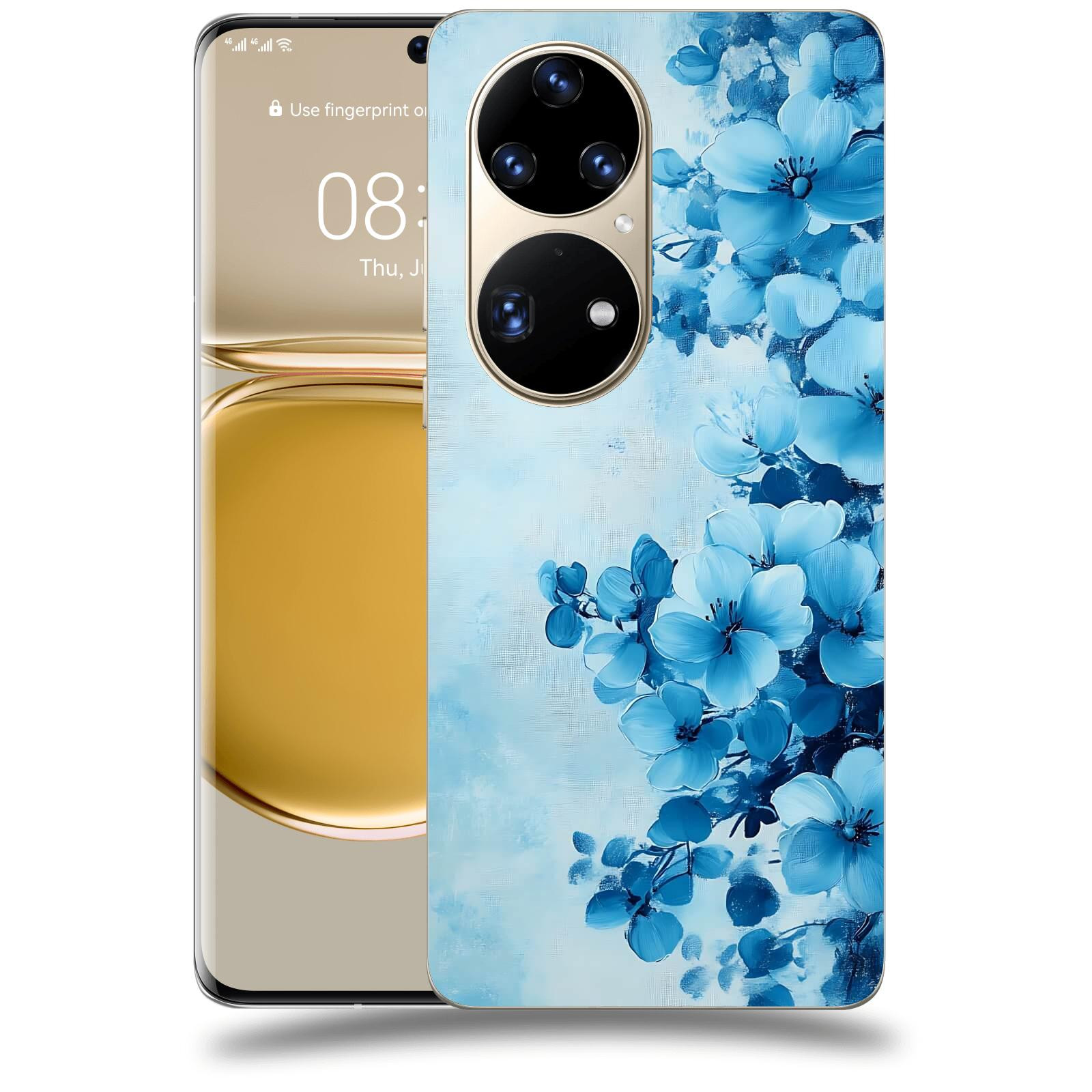 ACOVER Kryt na mobil Huawei P50 - Květinová malba