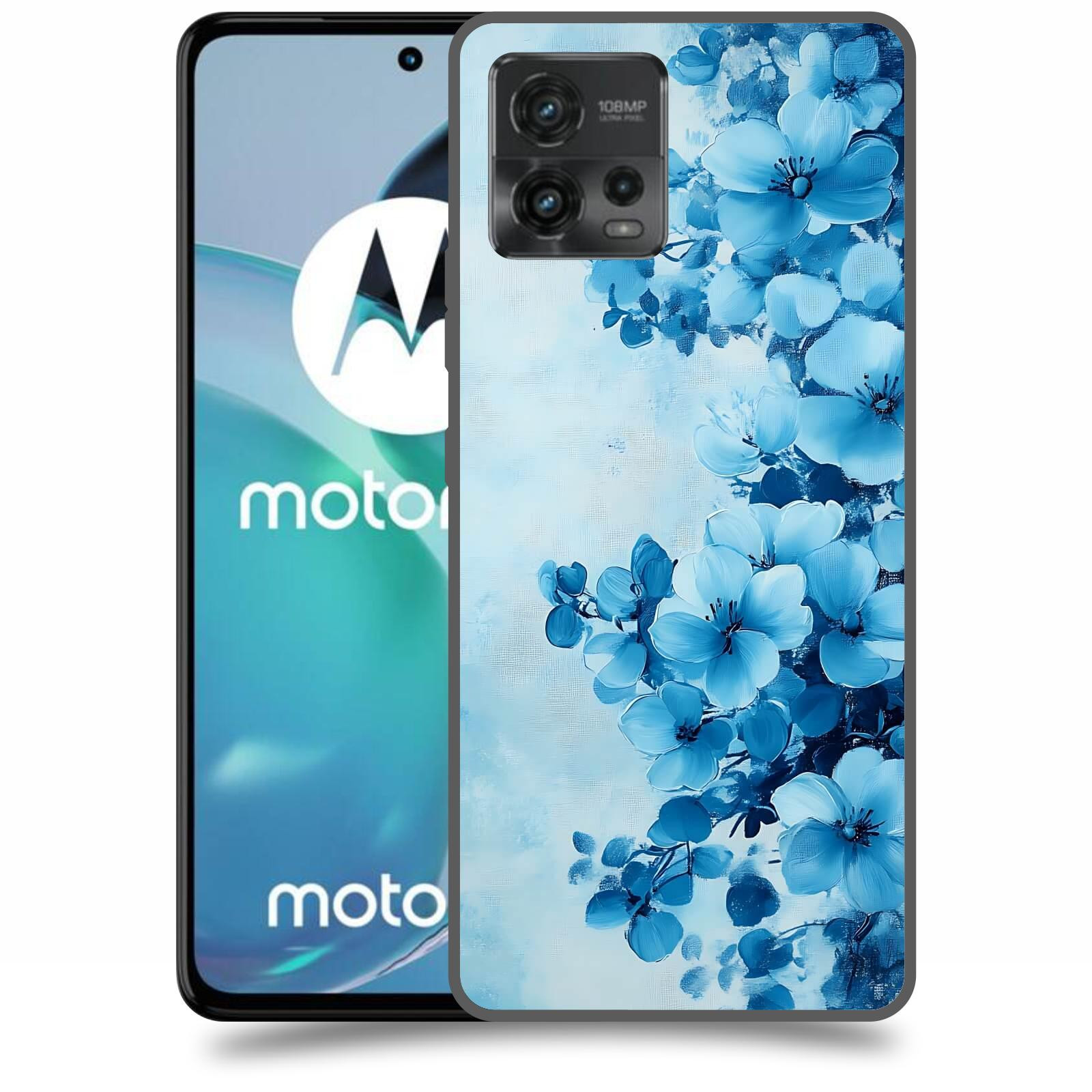 ACOVER Kryt na mobil Motorola Moto G72 - Květinová malba