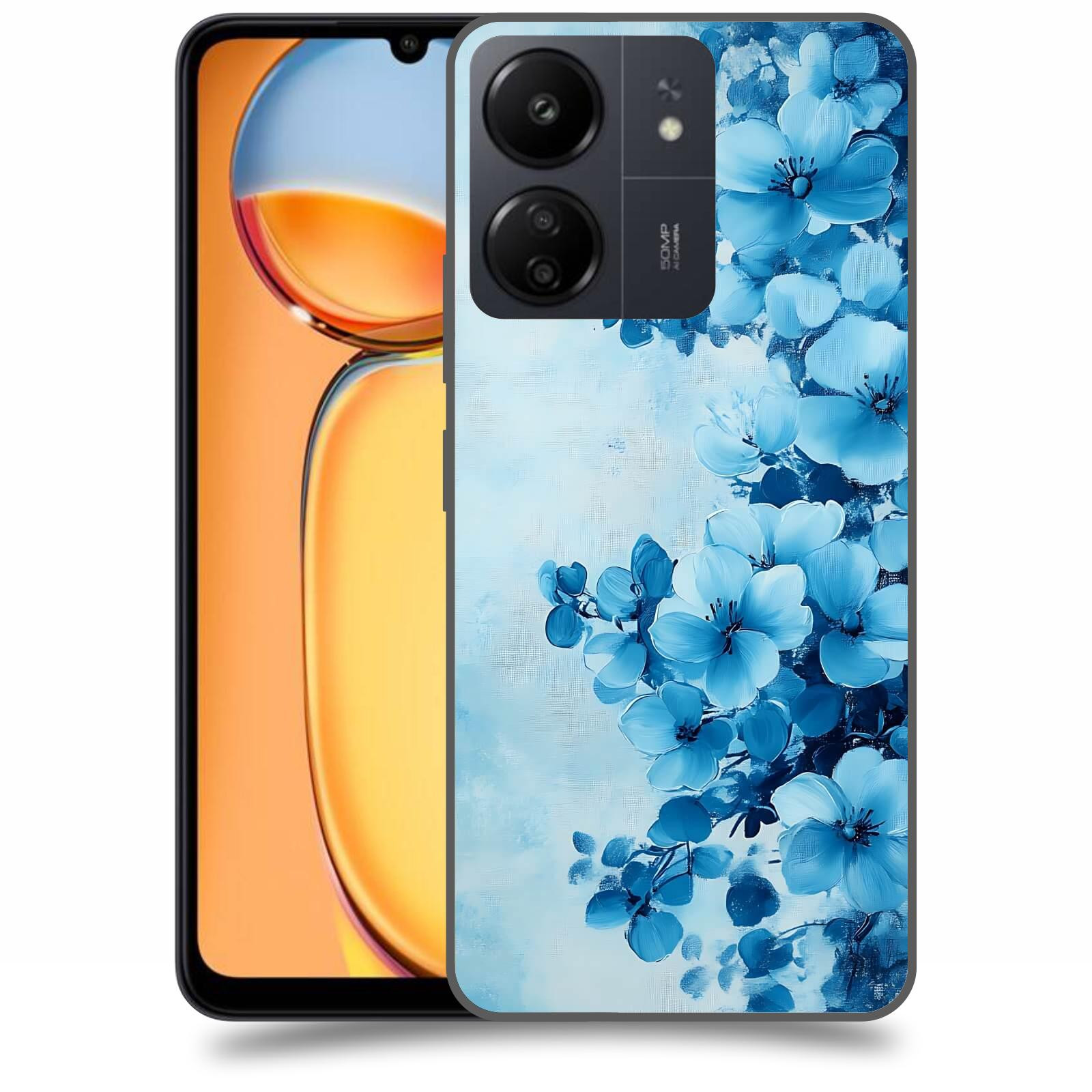 ACOVER Kryt na mobil Xiaomi Redmi 13C 4G  Květinová malba