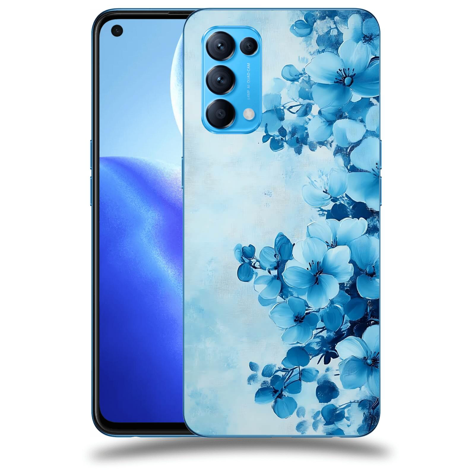 ACOVER Kryt na mobil OPPO Reno 5 5G - Květinová malba