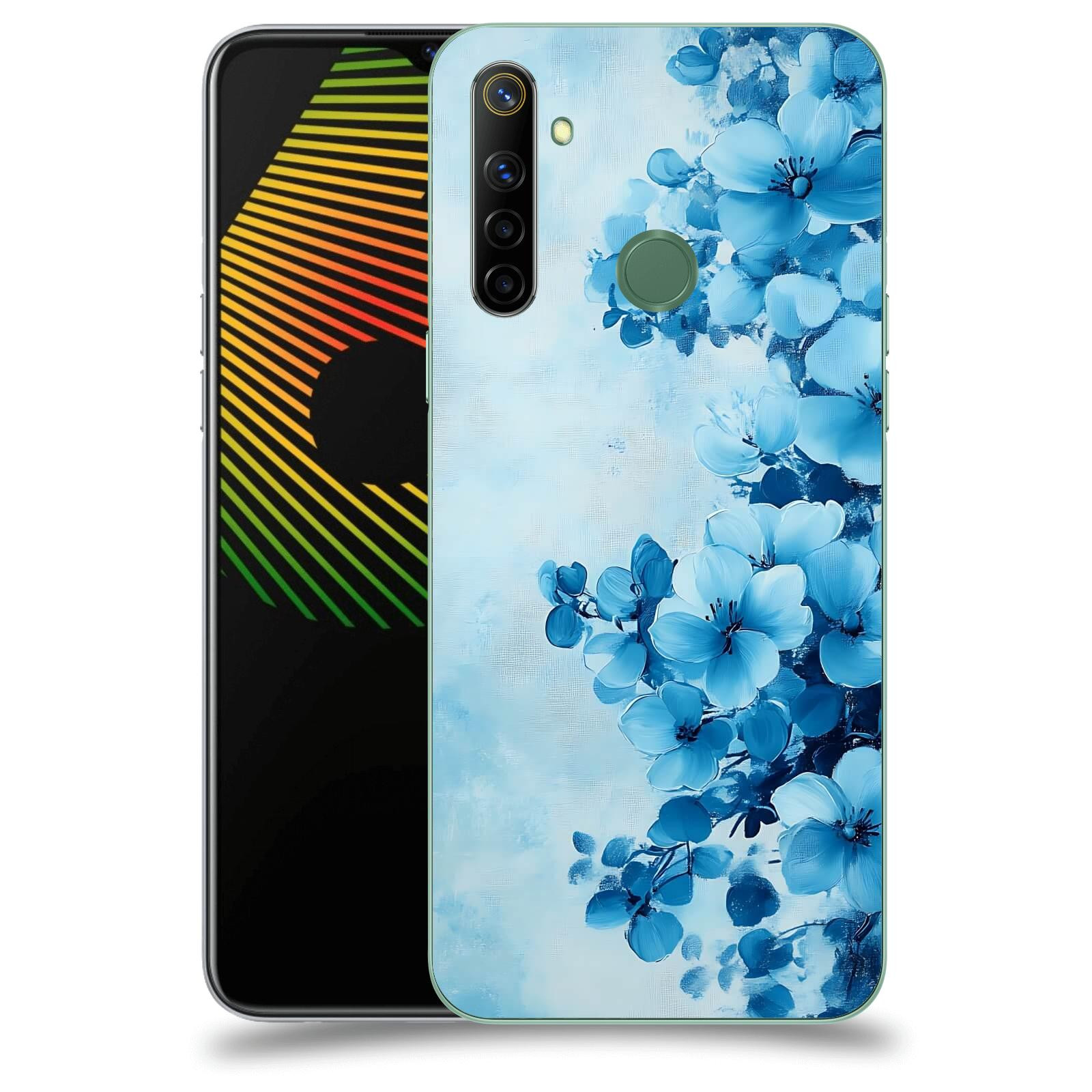 ACOVER Kryt na mobil Realme 6i - Květinová malba
