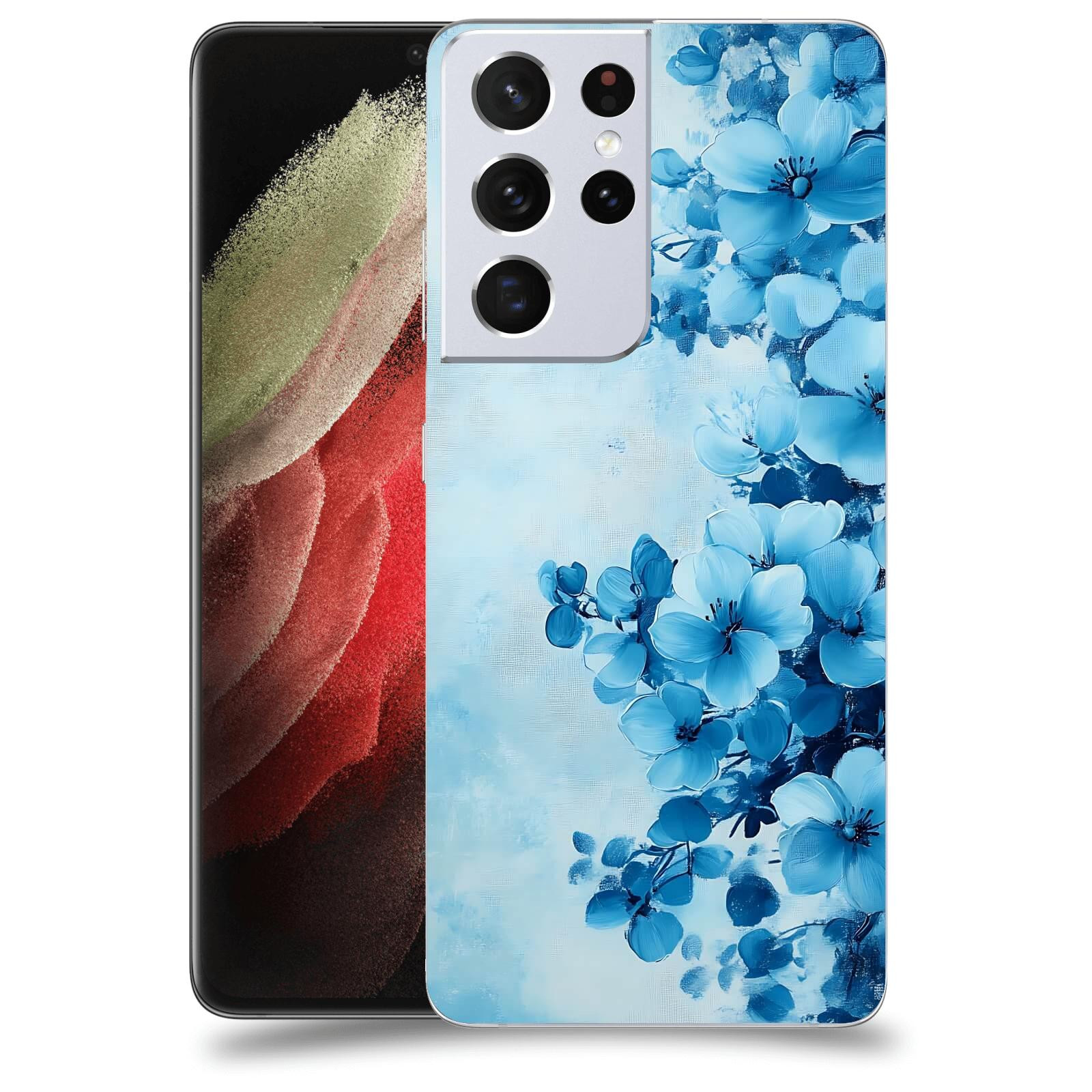 ACOVER Kryt na mobil Samsung Galaxy S21 Ultra 5G G998B - Květinová malba