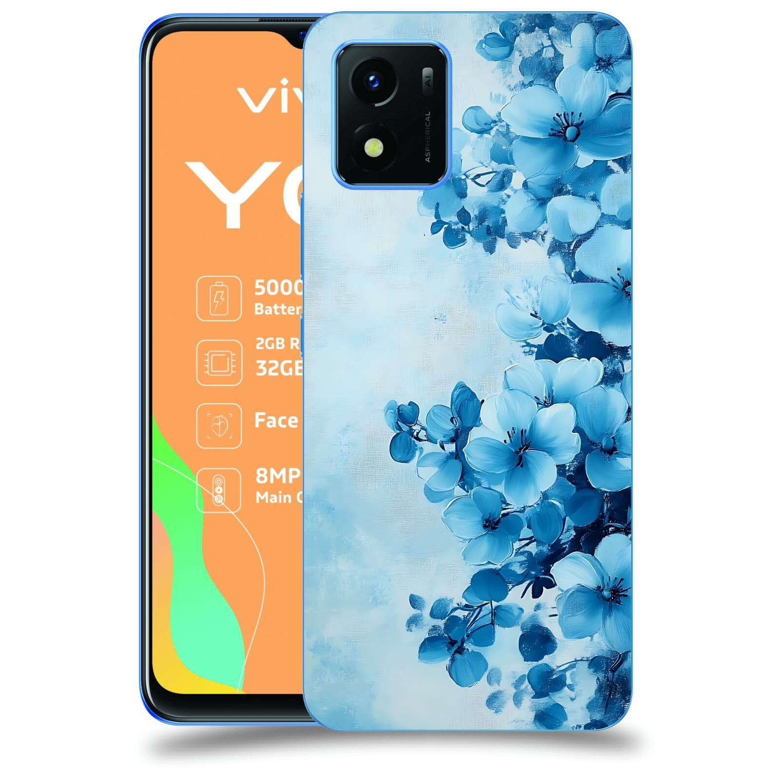 ACOVER Kryt na mobil Vivo Y01 - Květinová malba