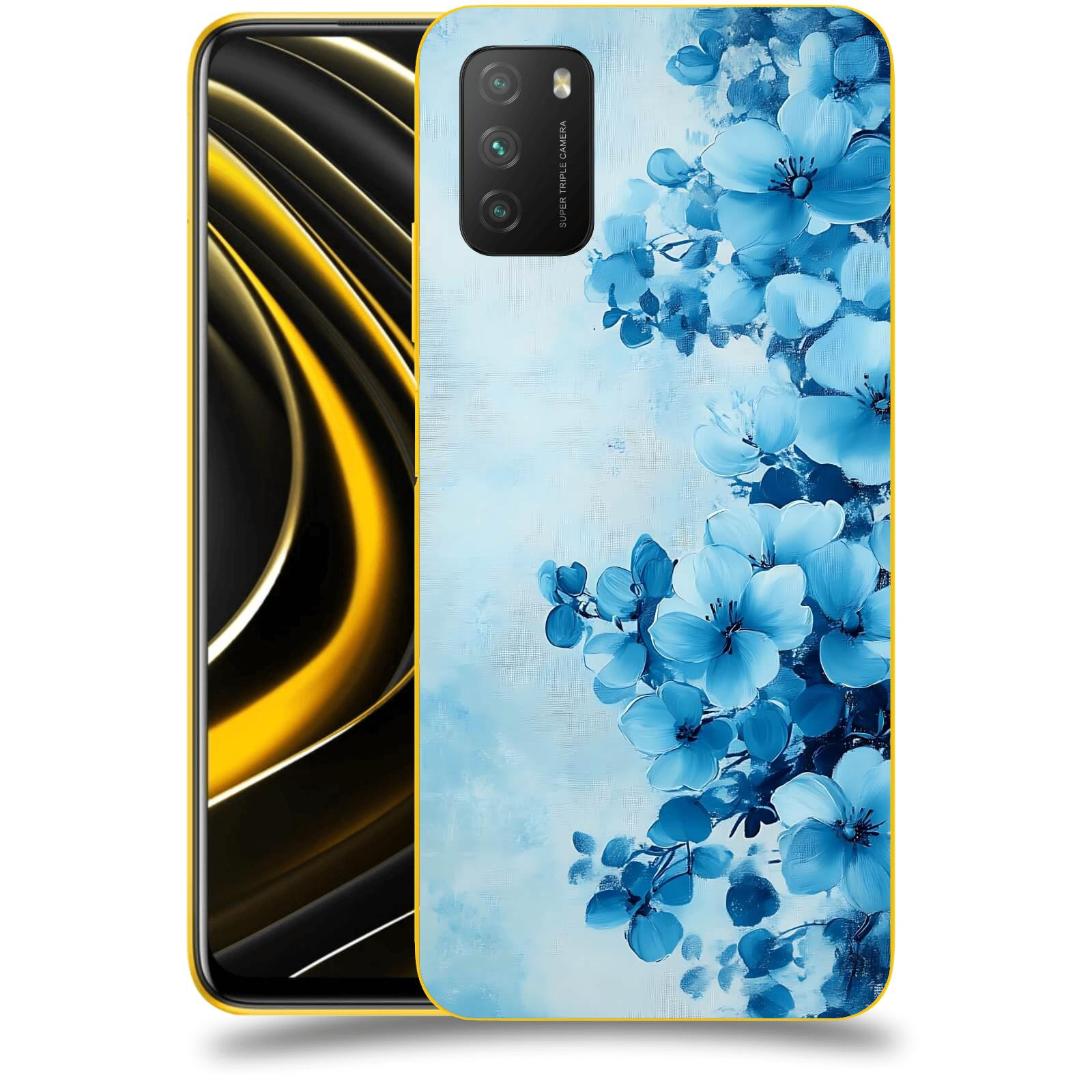 ACOVER Kryt na mobil Xiaomi Poco M3 - Květinová malba