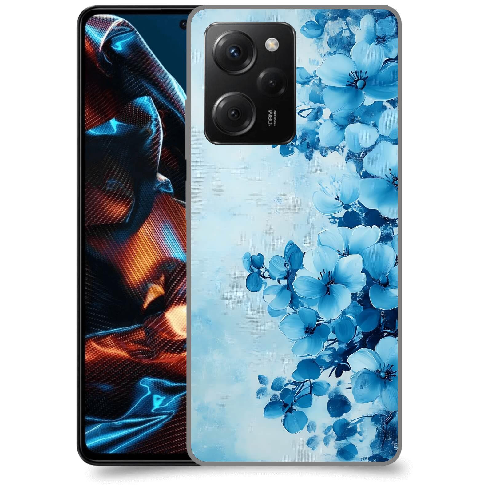 ACOVER Kryt na mobil Xiaomi Poco X5 Pro - Květinová malba