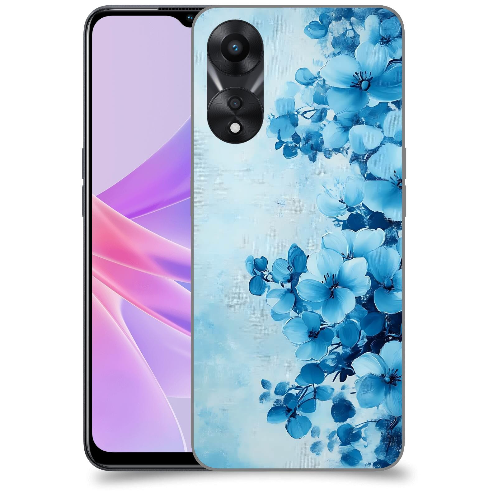 ACOVER Kryt na mobil OPPO A78 5G - Květinová malba