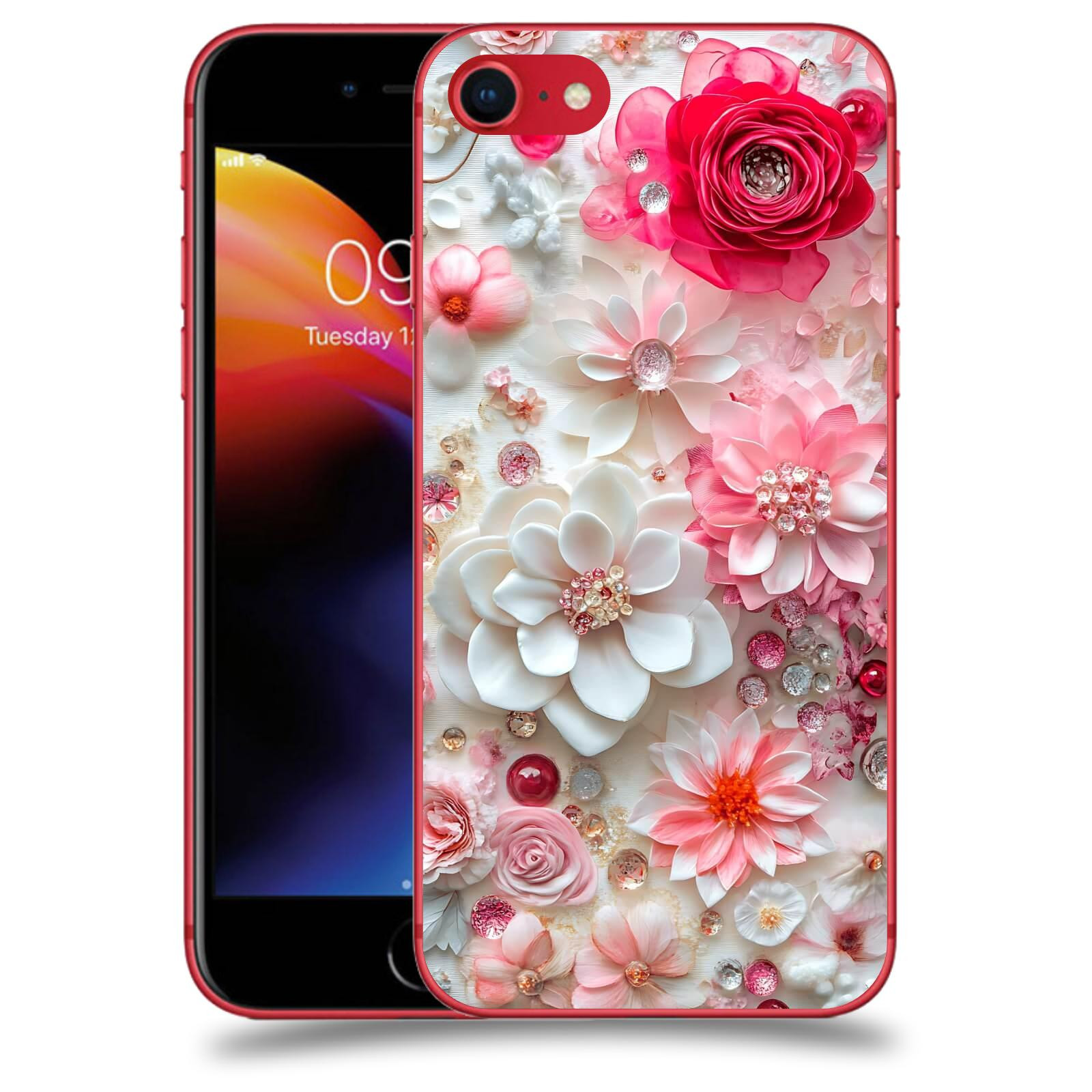 ACOVER Kryt na mobil Apple iPhone 8 - Květinový luxus
