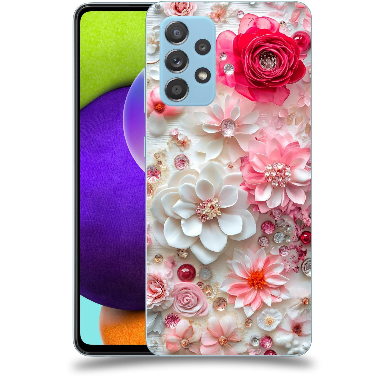 ACOVER Kryt na mobil Samsung Galaxy A52 A525F - Květinový luxus