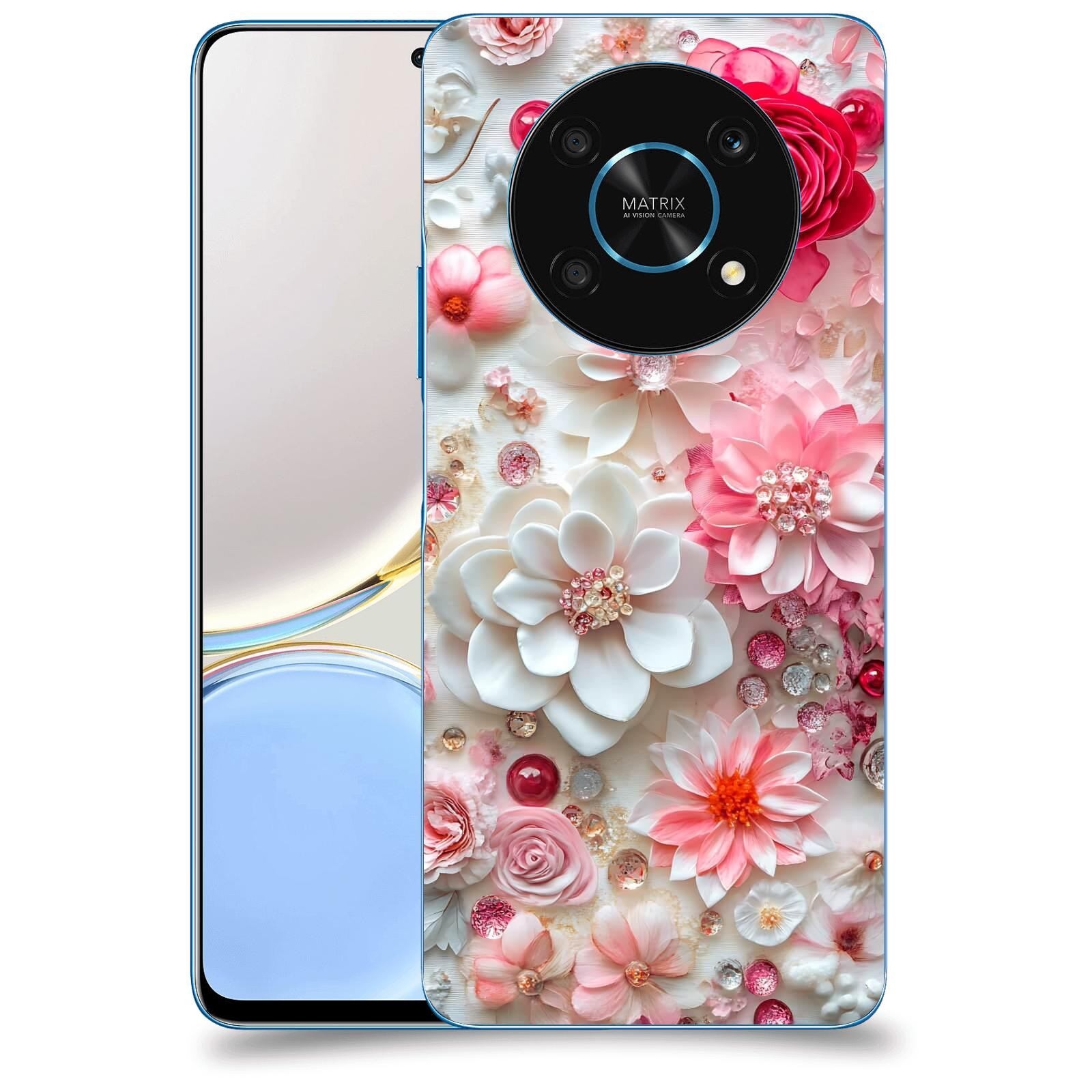 ACOVER Kryt na mobil Honor Magic 4 Lite 5G - Květinový luxus