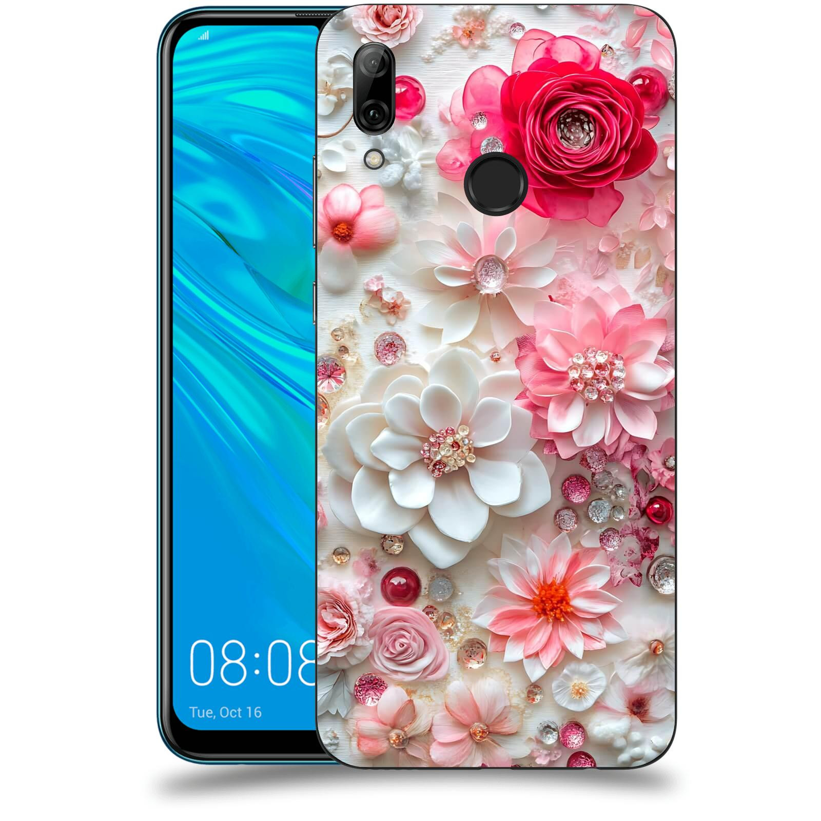 ACOVER Kryt na mobil Huawei P Smart 2019 - Květinový luxus