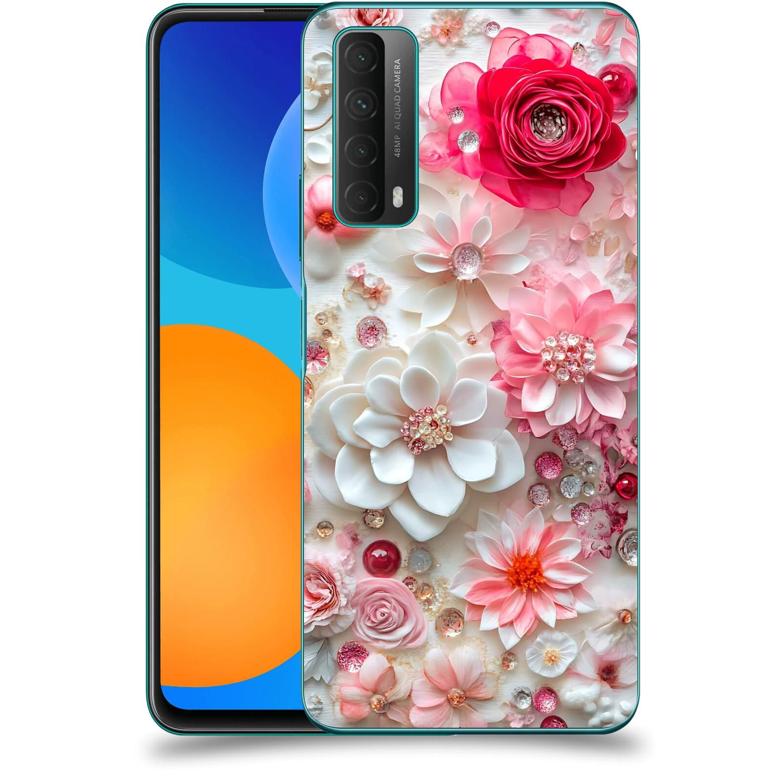 ACOVER Kryt na mobil Huawei P Smart 2021 - Květinový luxus