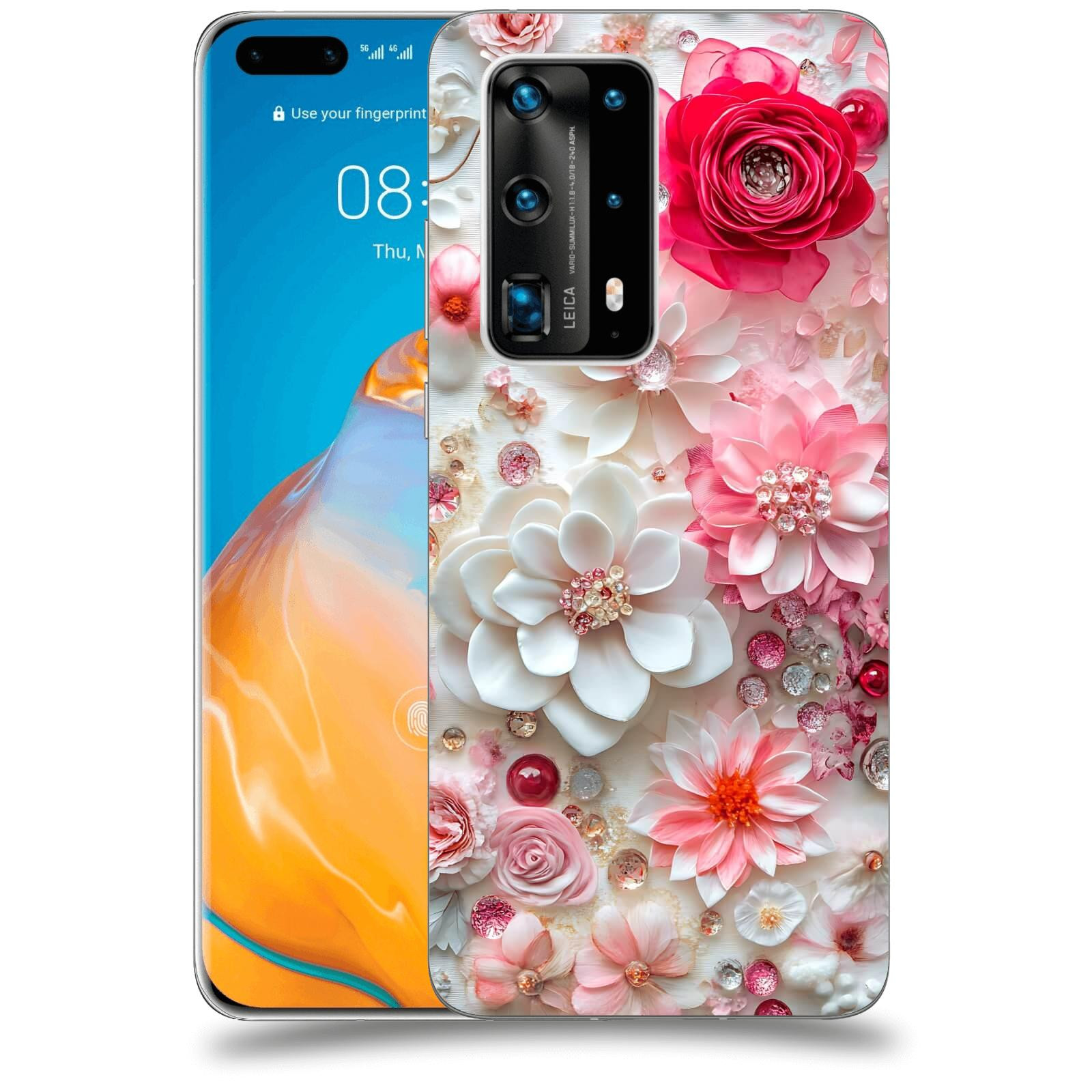 ACOVER Kryt na mobil Huawei P40 Pro - Květinový luxus