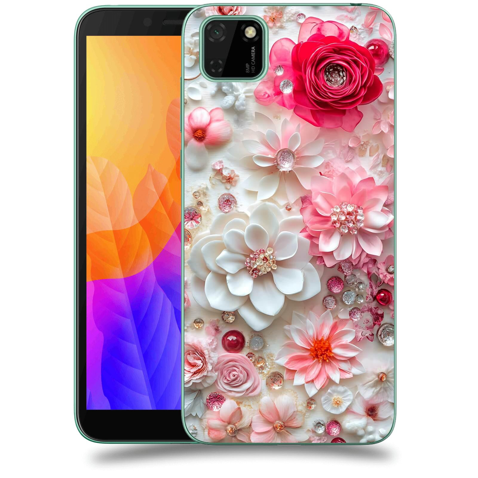 ACOVER Kryt na mobil Huawei Y5P - Květinový luxus