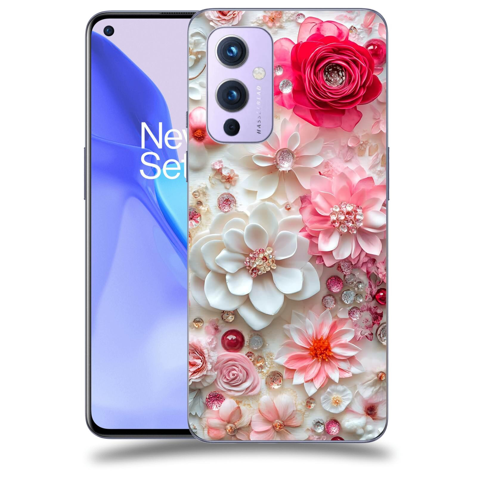 ACOVER Kryt na mobil OnePlus 9 - Květinový luxus