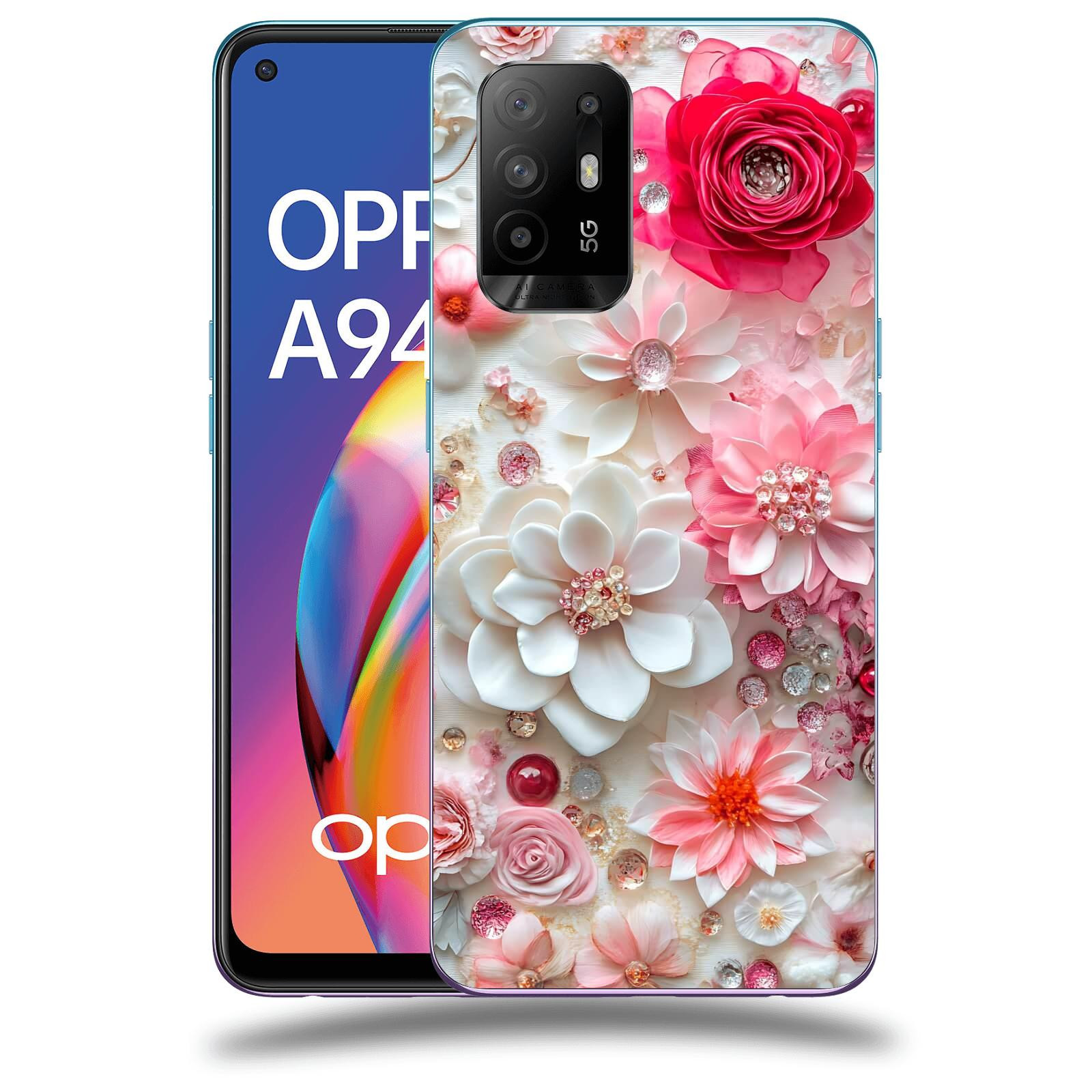 ACOVER Kryt na mobil OPPO A94 5G - Květinový luxus