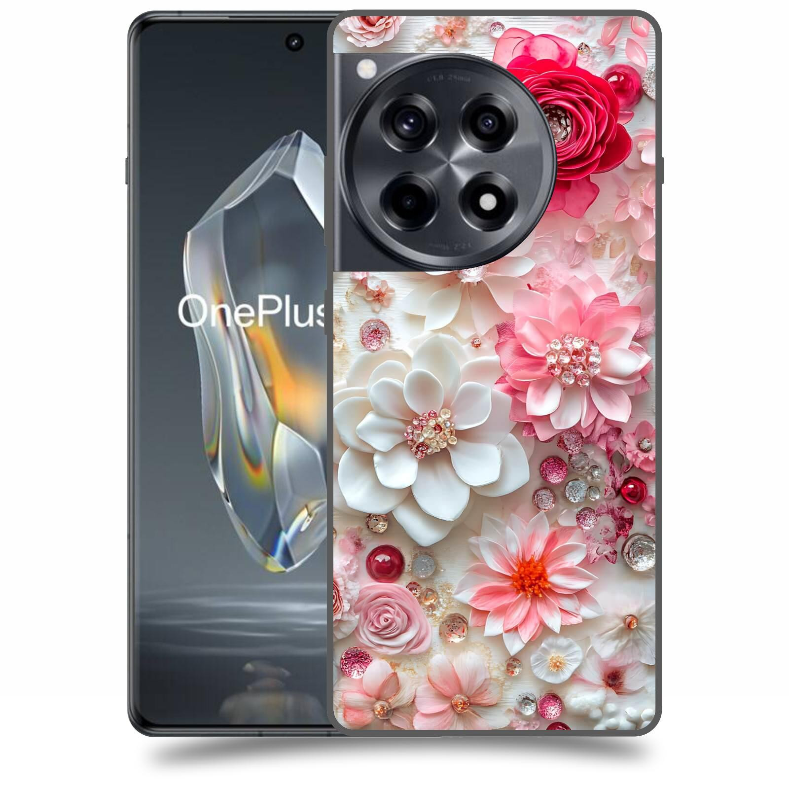 ACOVER Kryt na mobil OnePlus 12 - Květinový luxus
