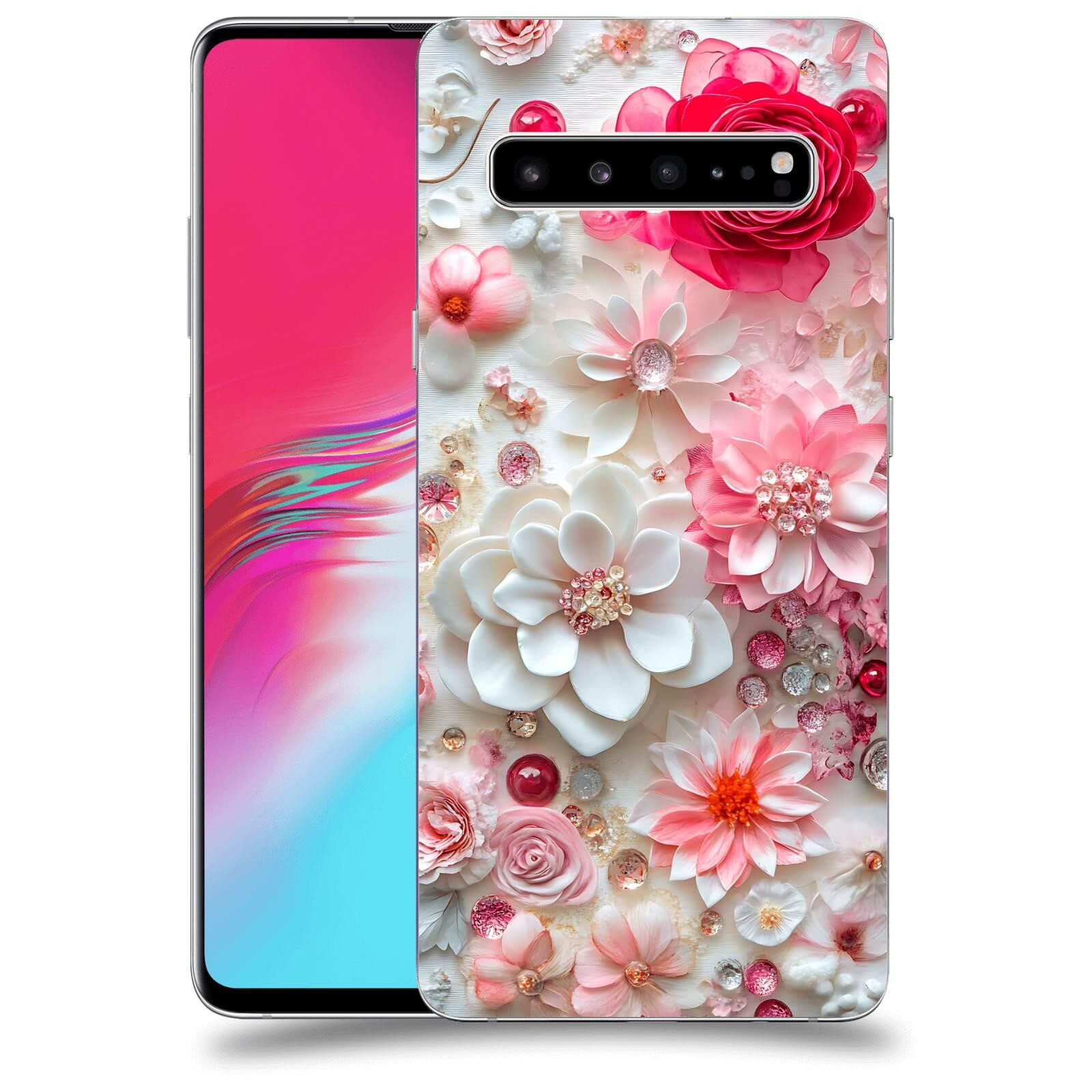 ACOVER Kryt na mobil Samsung Galaxy S10 G973 - Květinový luxus