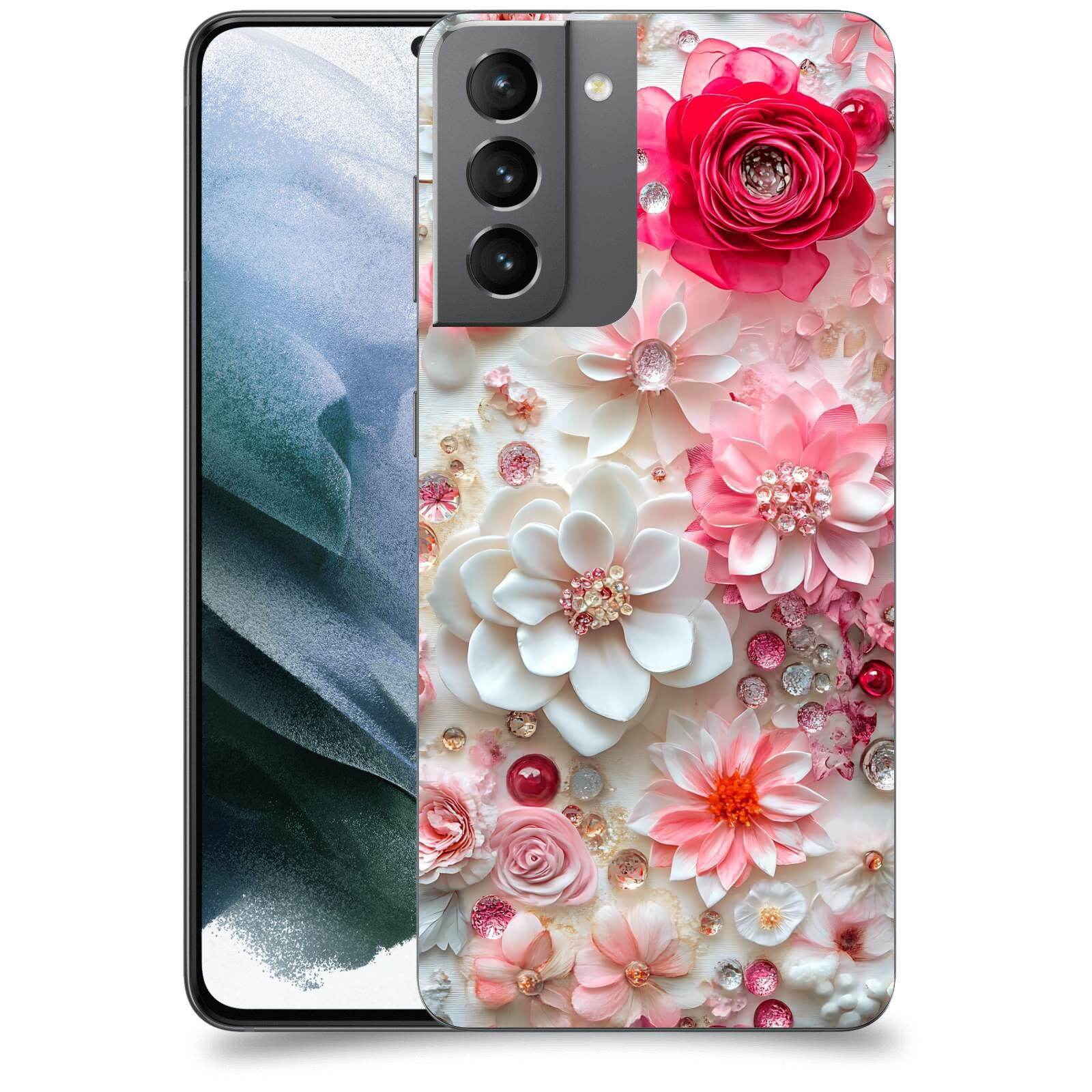 ACOVER Kryt na mobil Samsung Galaxy S21 G991B - Květinový luxus