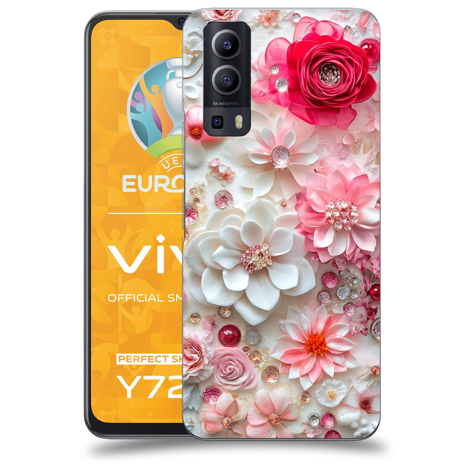 ACOVER Kryt na mobil Vivo Y72 5G - Květinový luxus