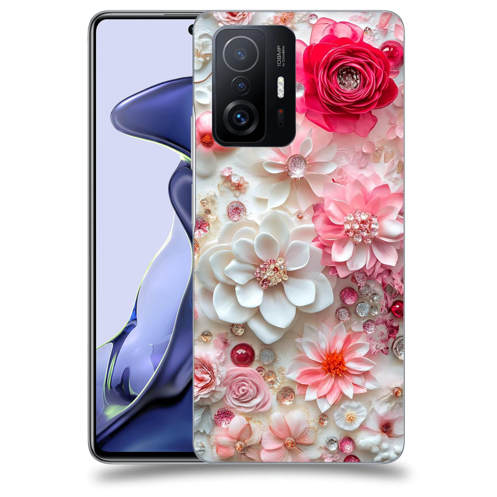ACOVER Kryt na mobil Xiaomi 11T - Květinový luxus