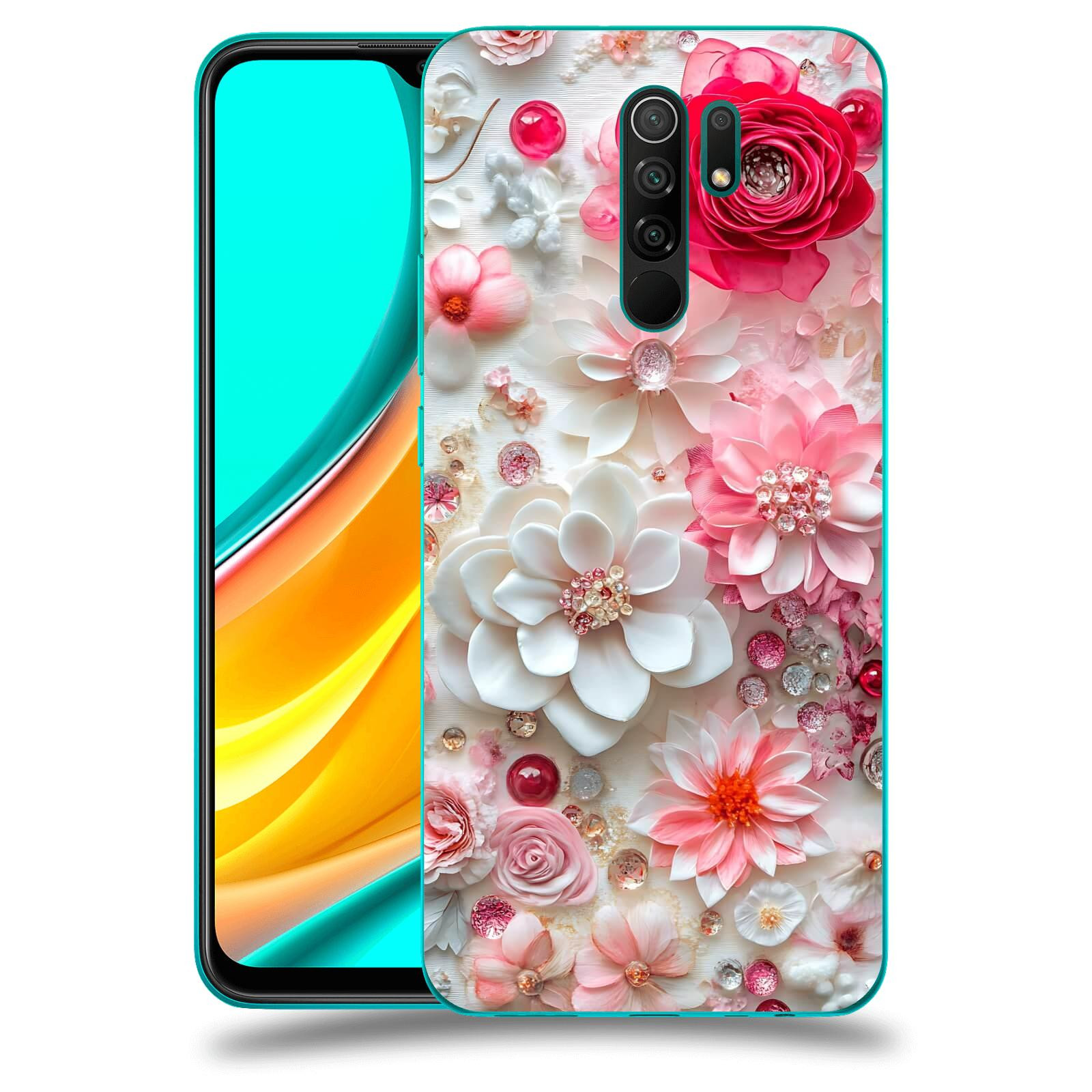 ACOVER Kryt na mobil Xiaomi Mi 9 - Květinový luxus