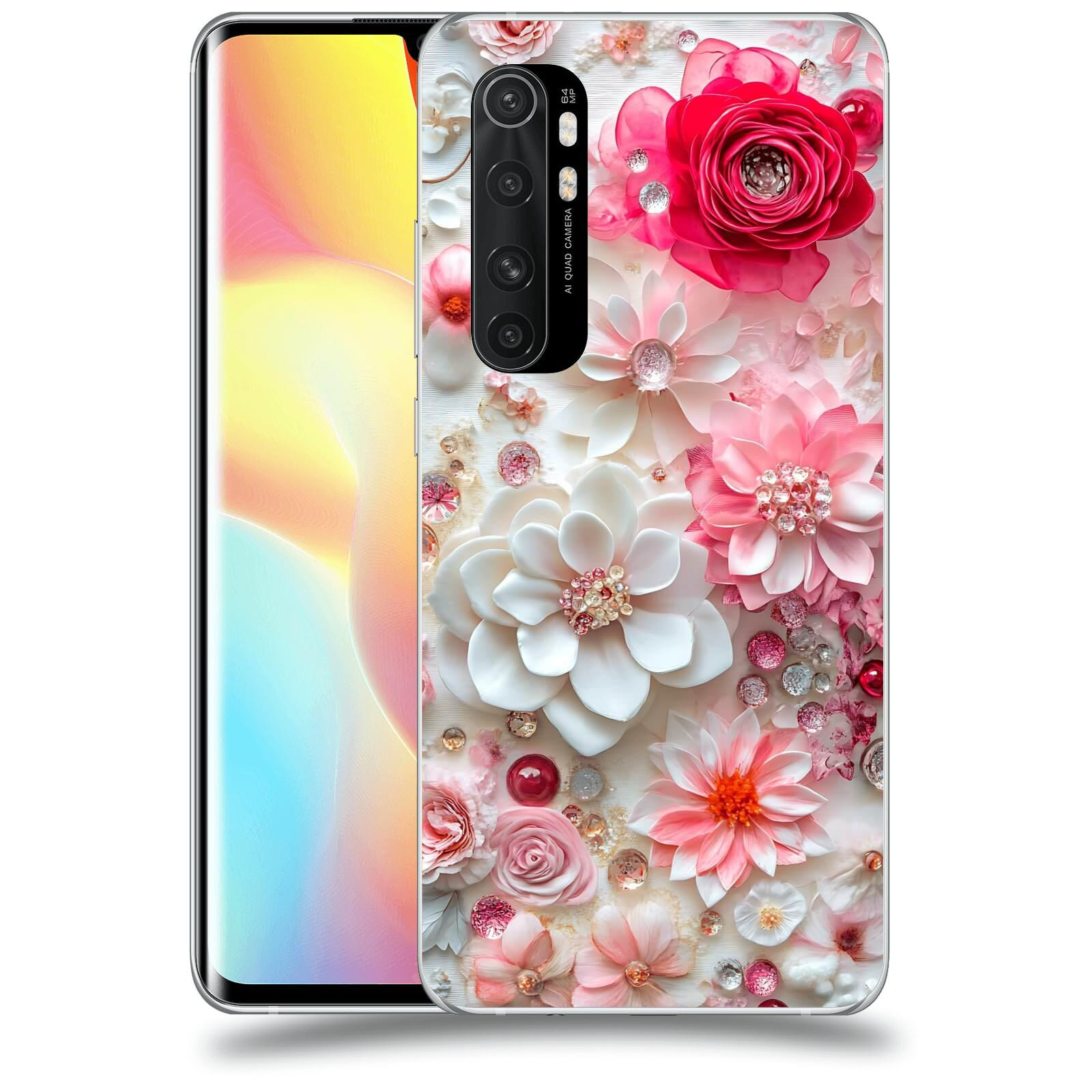 ACOVER Kryt na mobil Xiaomi Mi Note 10 Lite - Květinový luxus