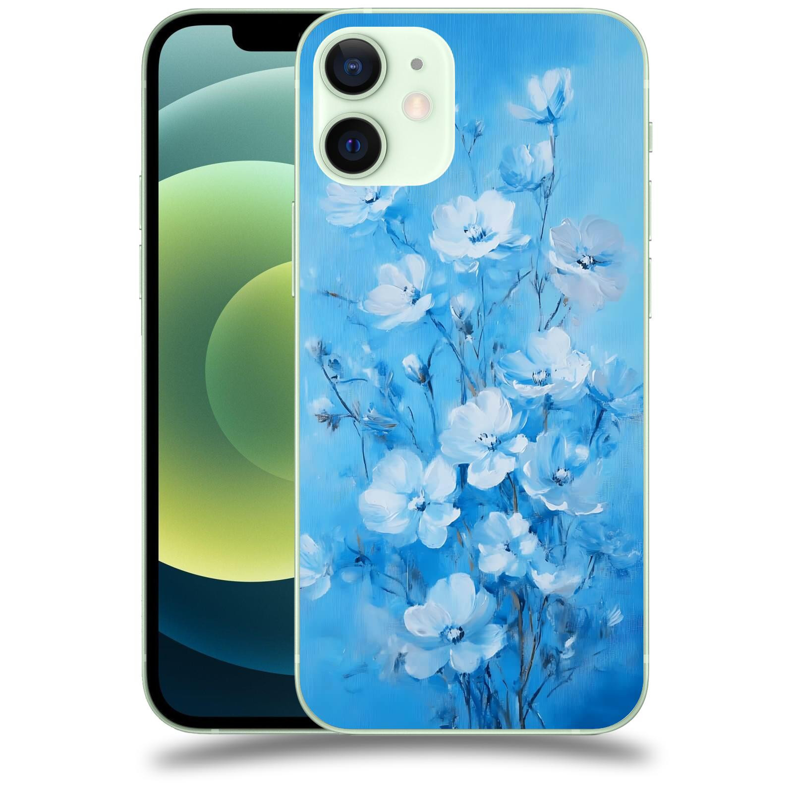 ACOVER Kryt na mobil Apple iPhone 12 mini - Modrá ilustrace